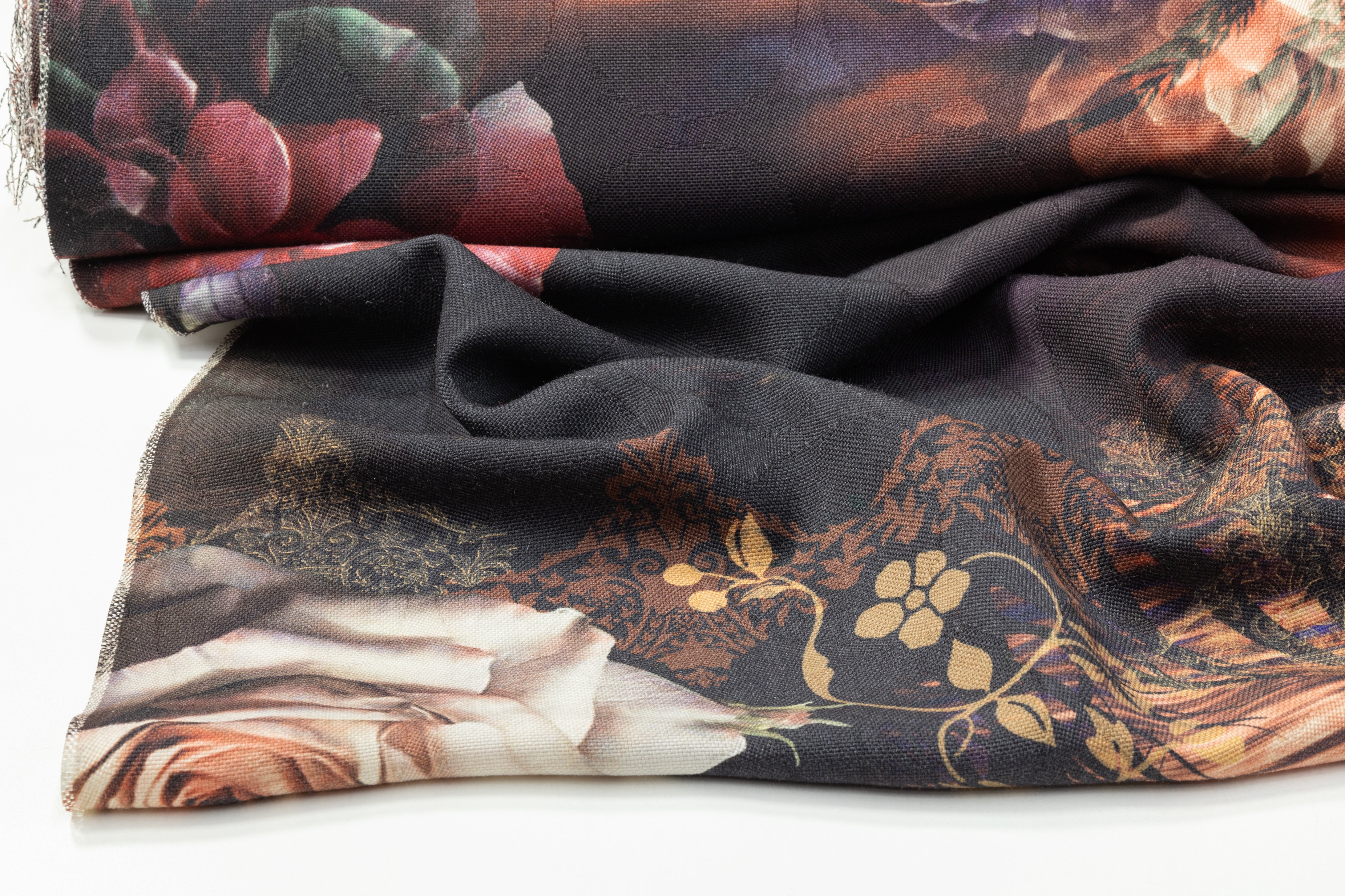 Floral Printed Italian Wool - Multicolor