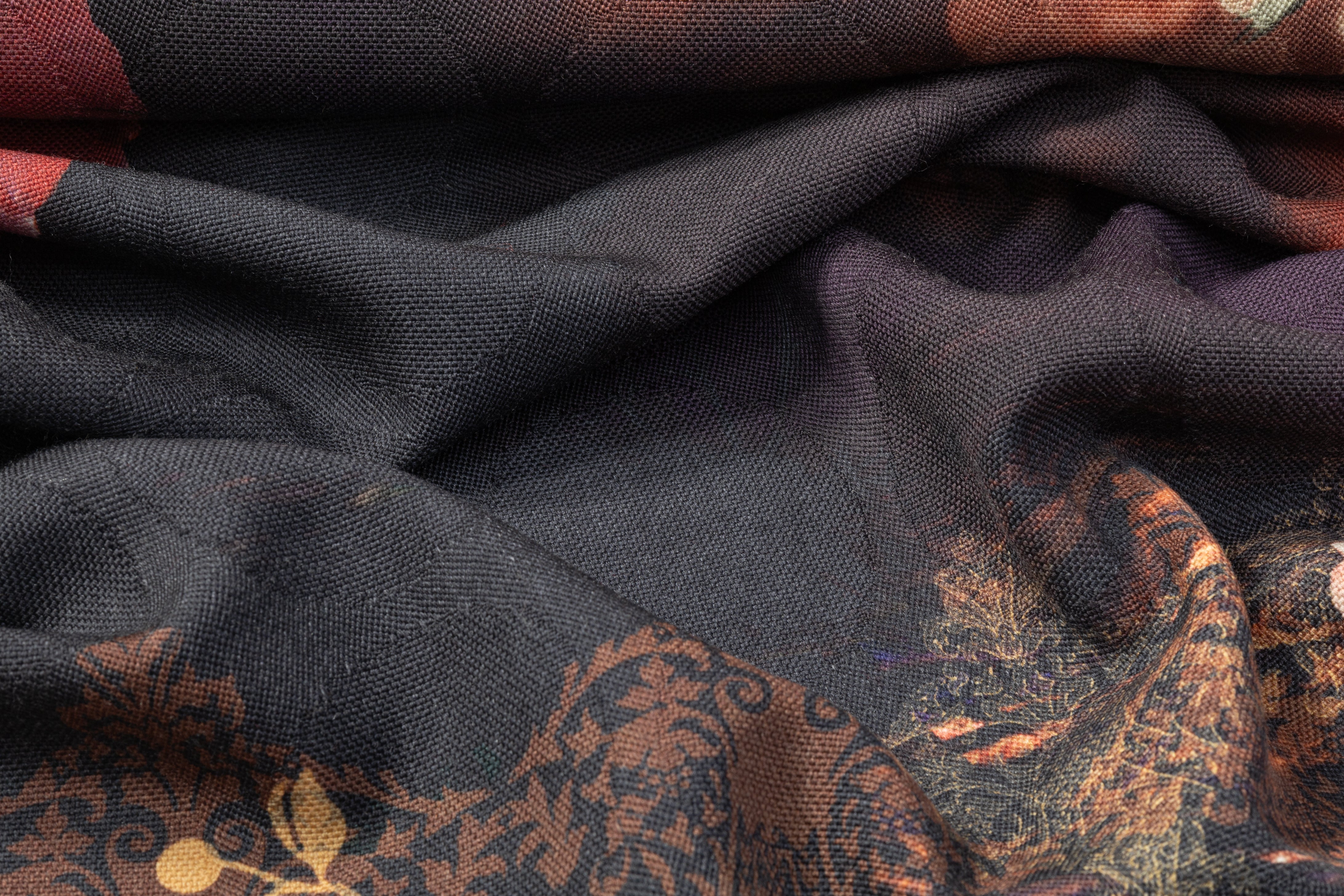 Floral Printed Italian Wool - Multicolor