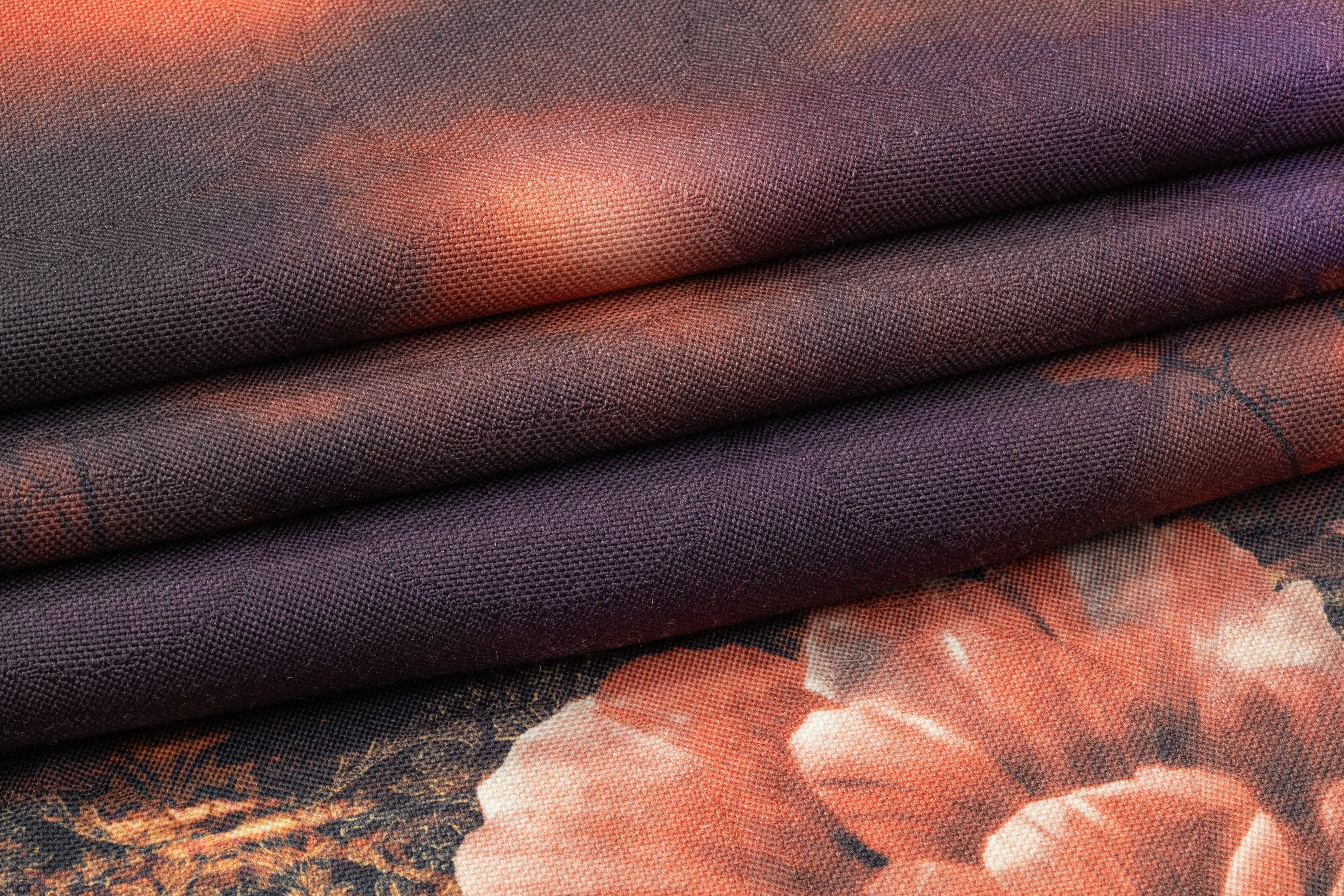 Floral Printed Italian Wool - Multicolor