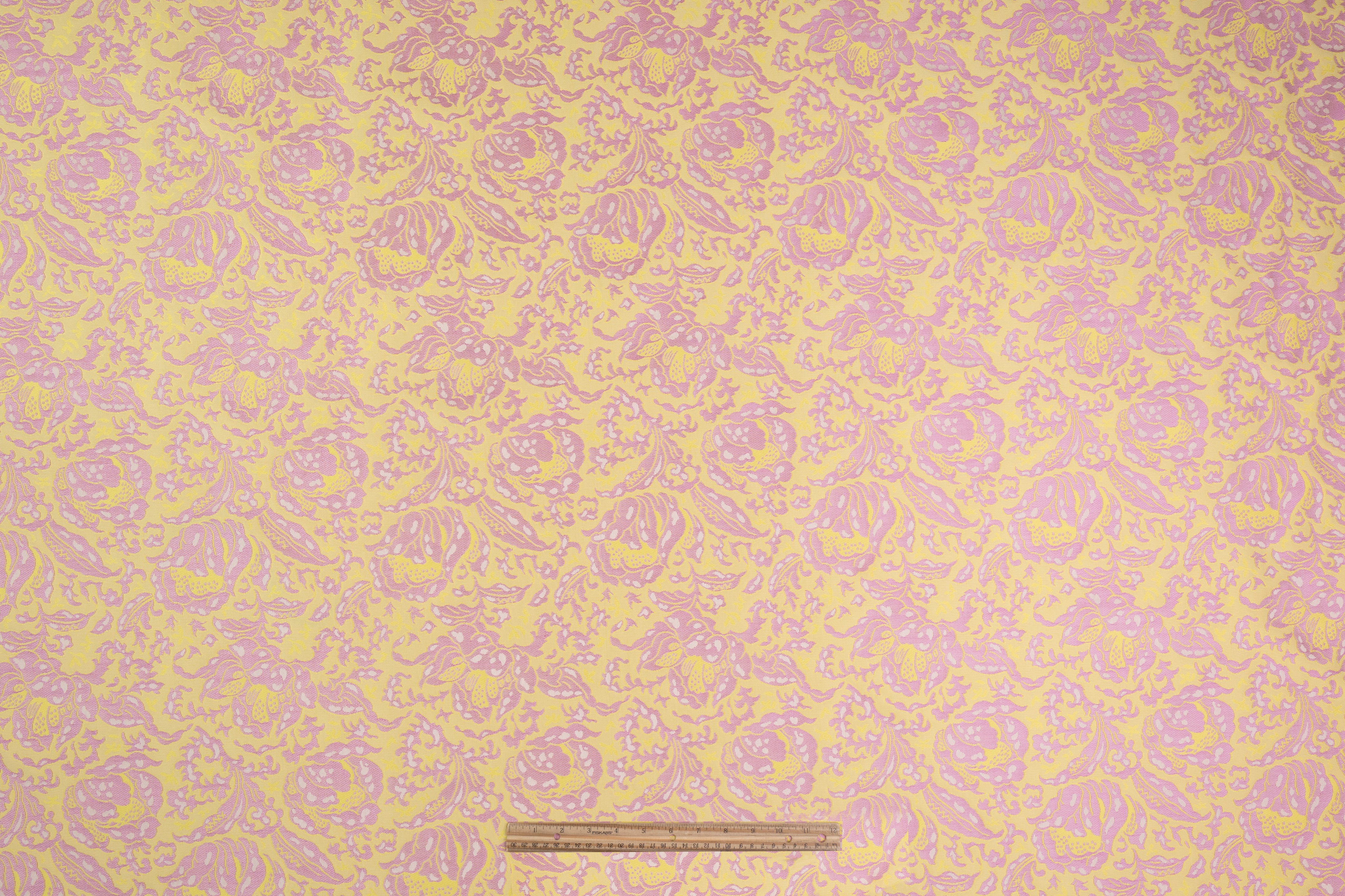 Etro - Floral Italian Cotton Brocade - Pink / Yellow