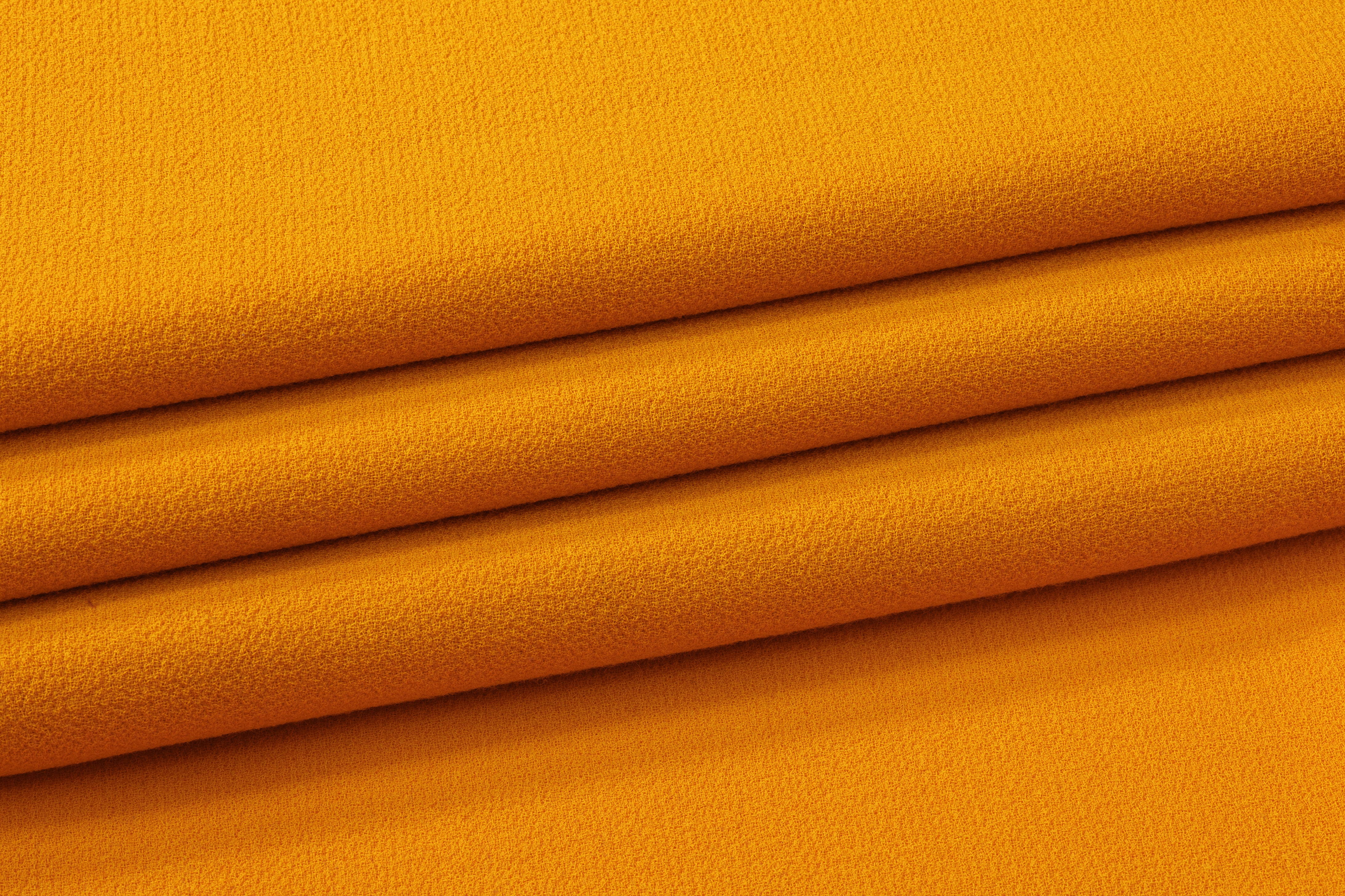 Double-Faced Wool Crepe - Mustard Yellow