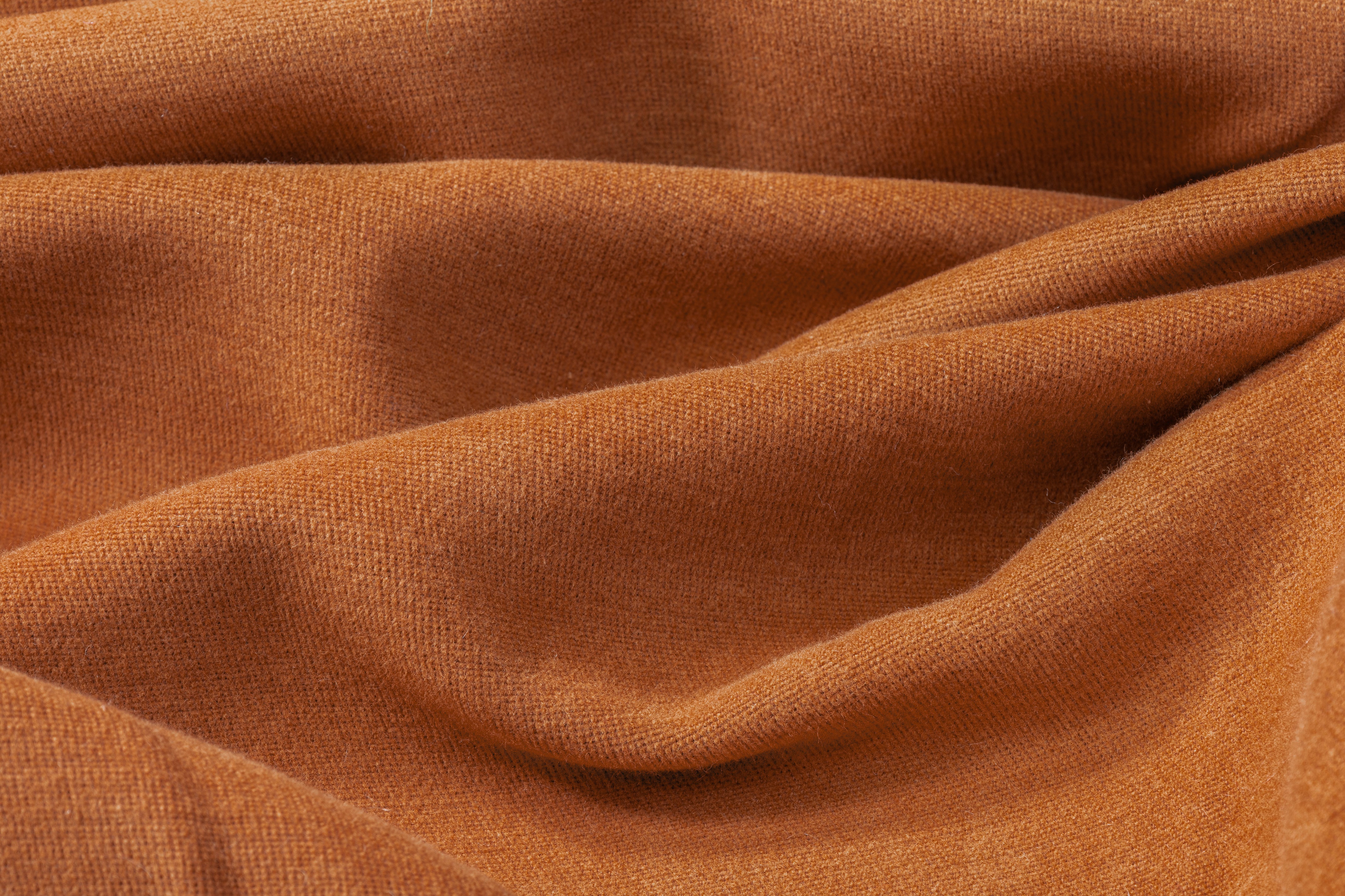 French Viscose Wool Coating - Ochre