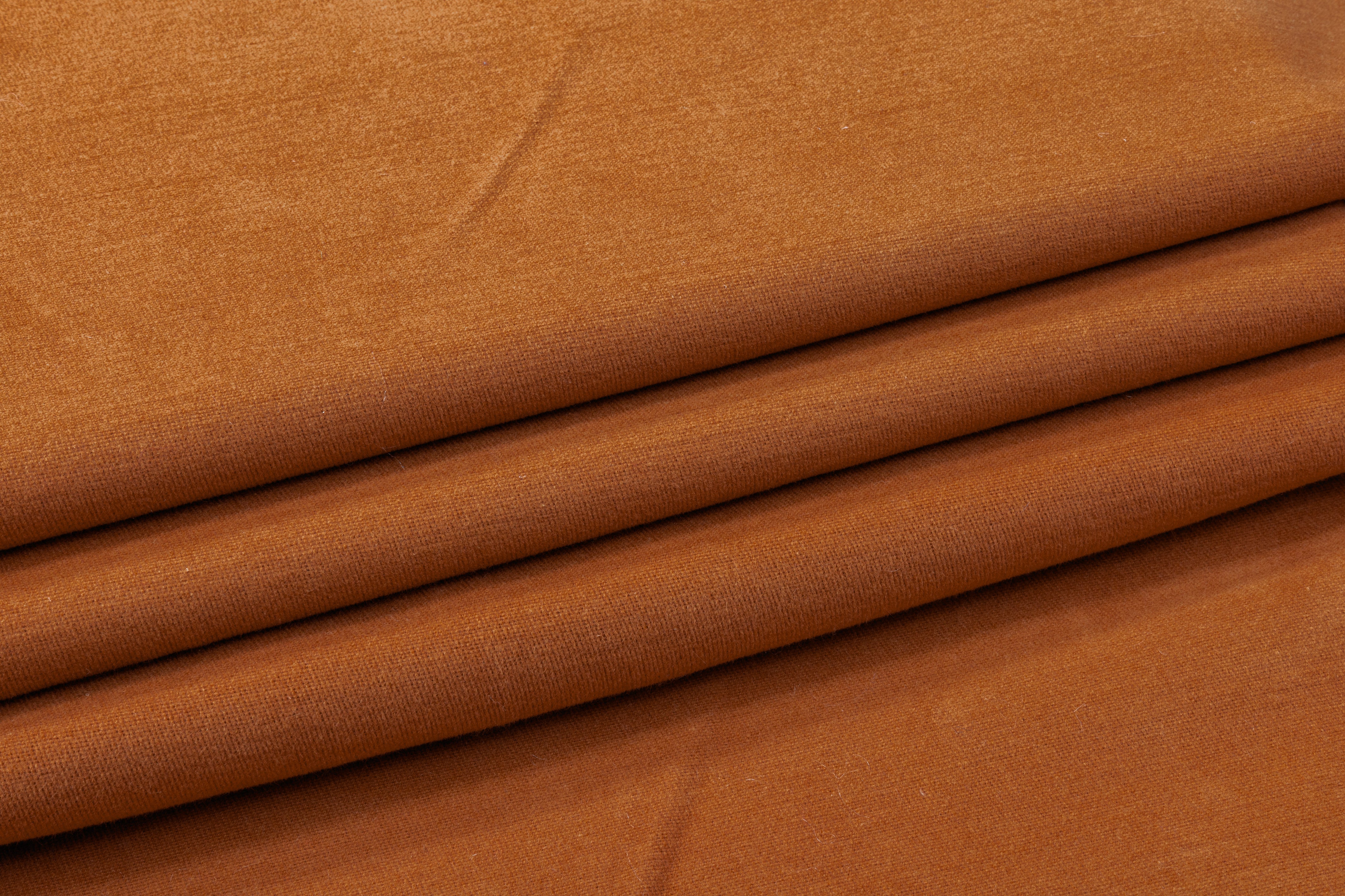 French Viscose Wool Coating - Ochre