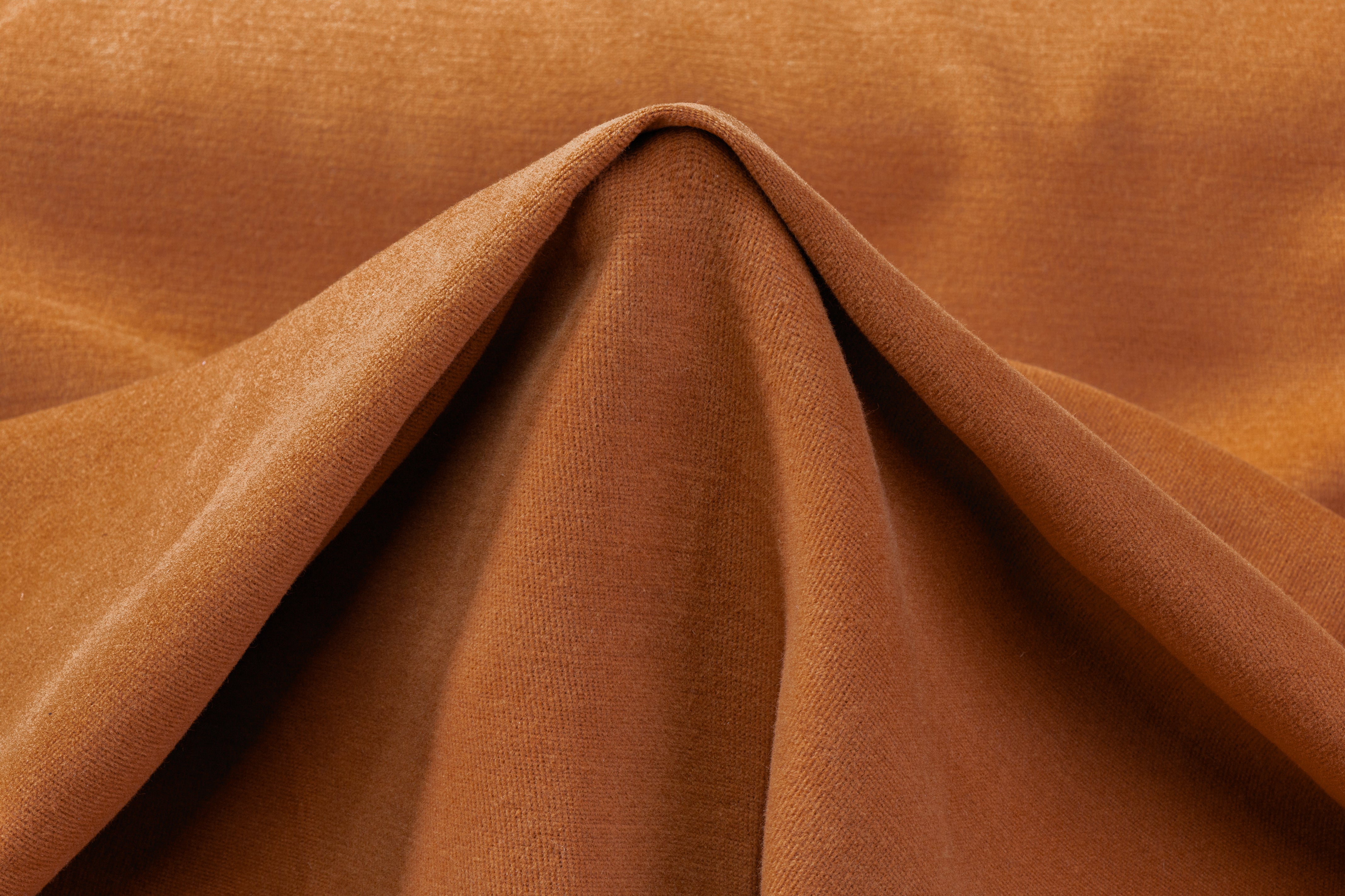 French Viscose Wool Coating - Ochre