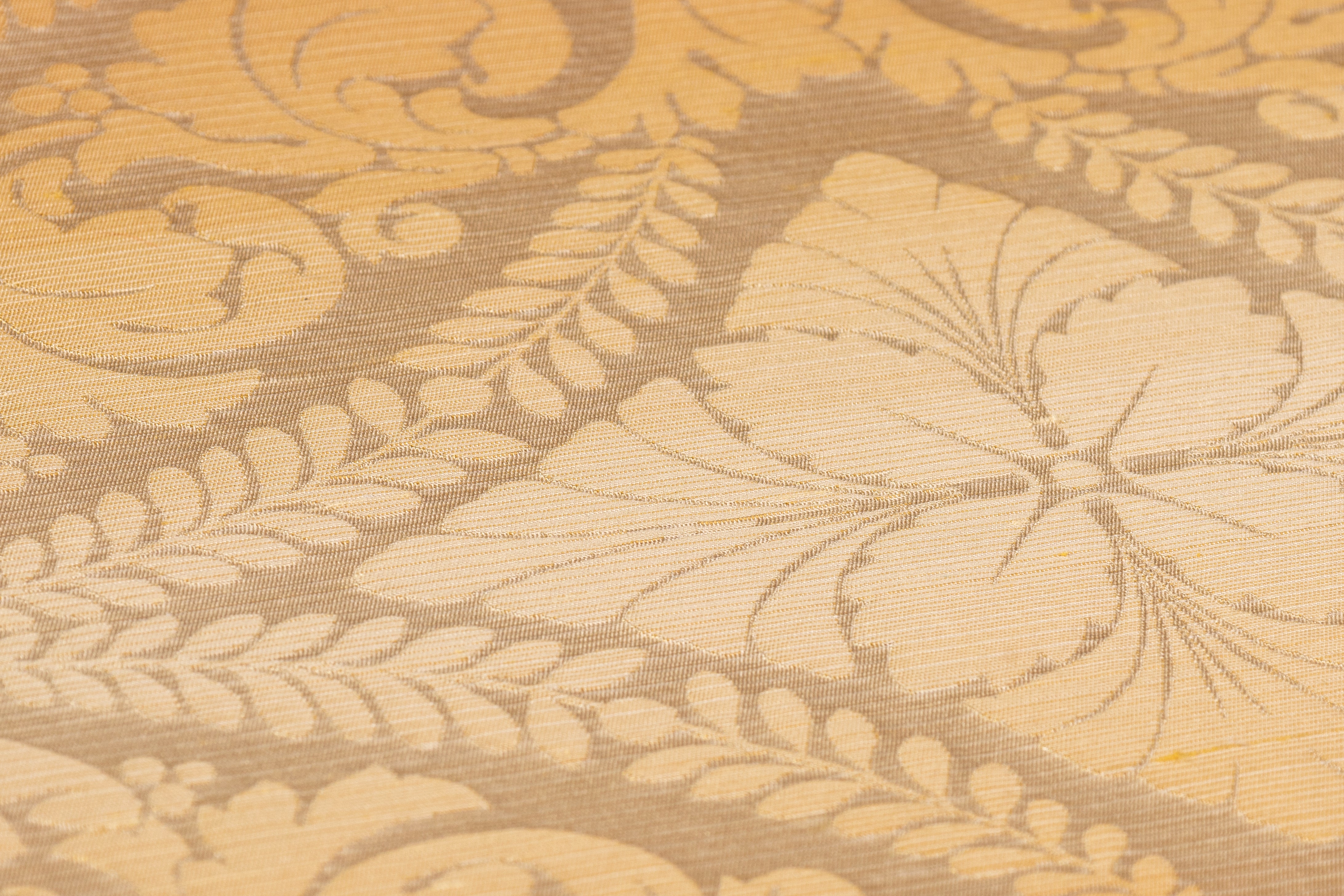 Gradient Damask Italian Silk Blend Brocade - Gold