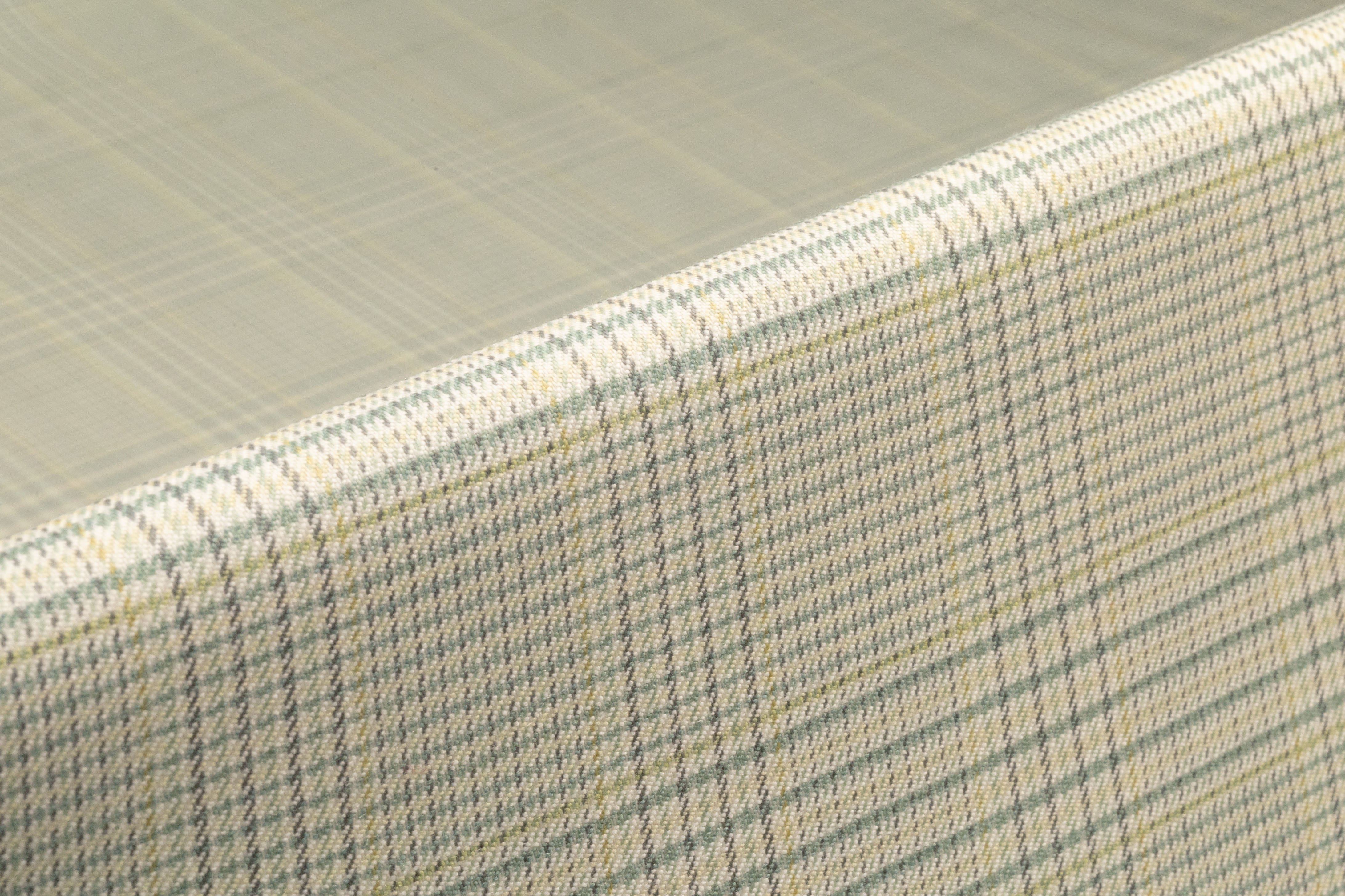 Checked English Wool Suiting - Light Green