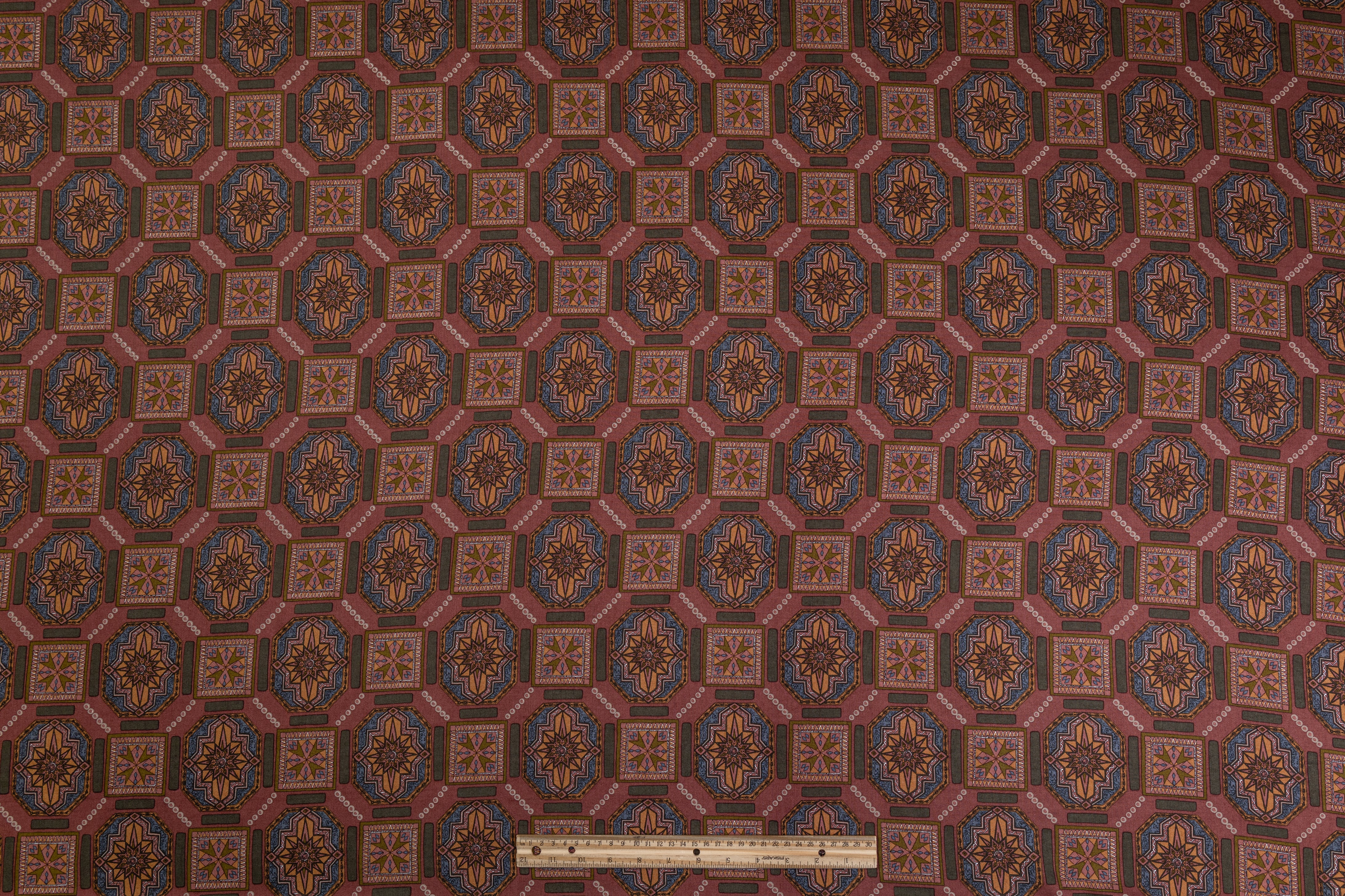 Printed Italian Viscose Challis - Multicolor