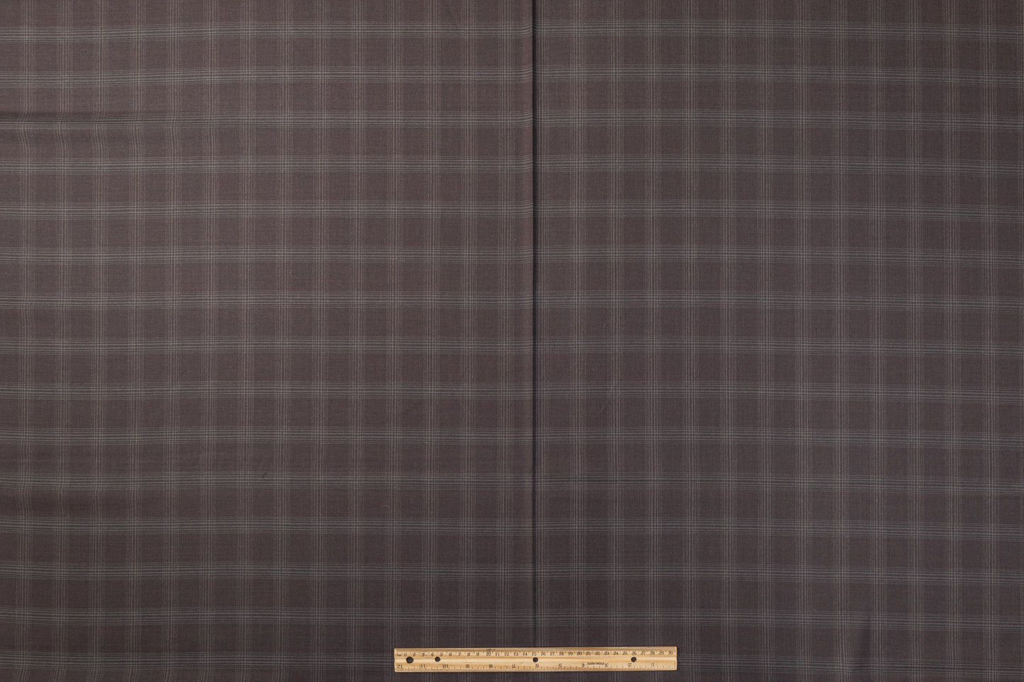 Super 130's Plaid Italian Wool Suiting - Thunder
