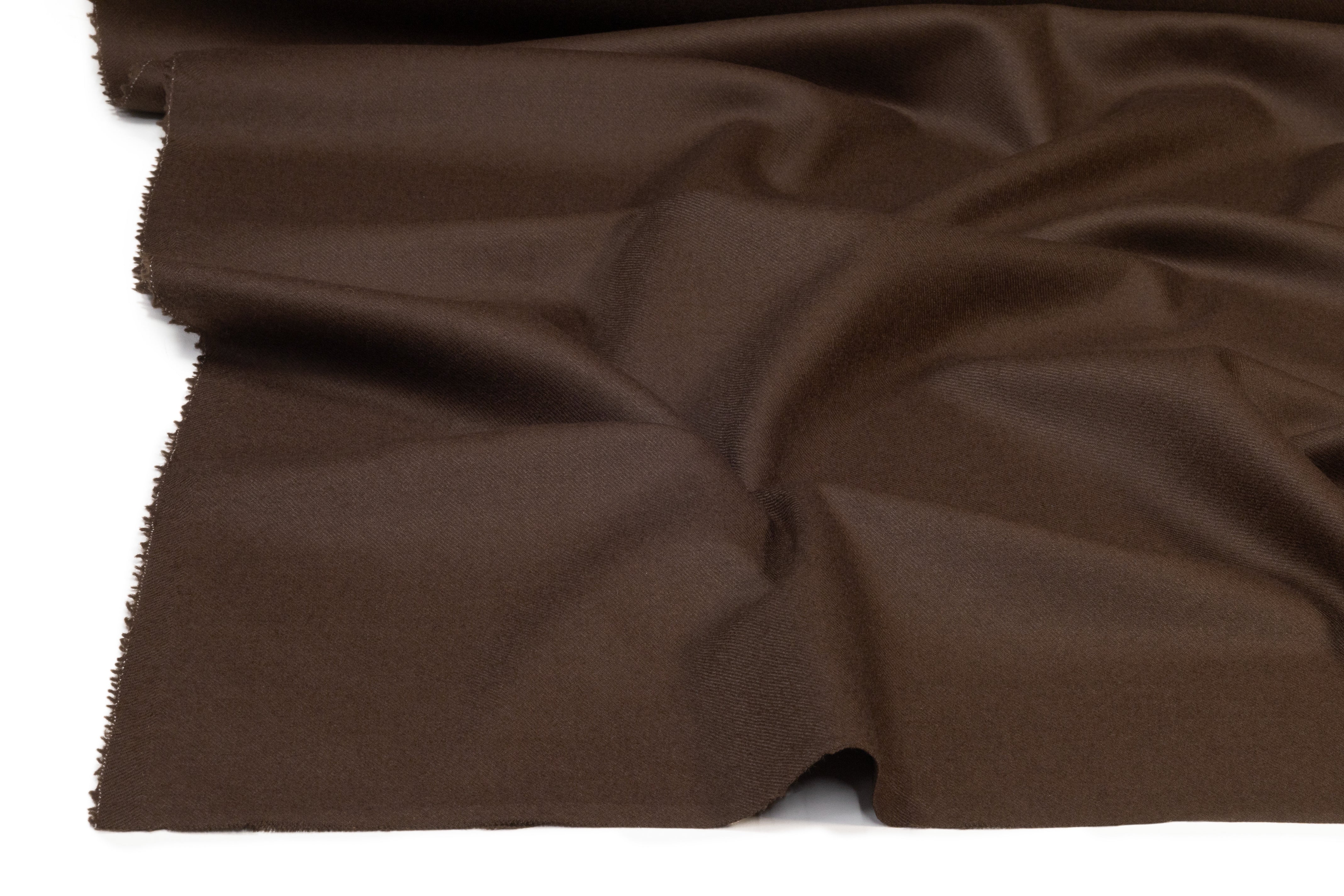 Italian Wool Twill Flannel - Brown