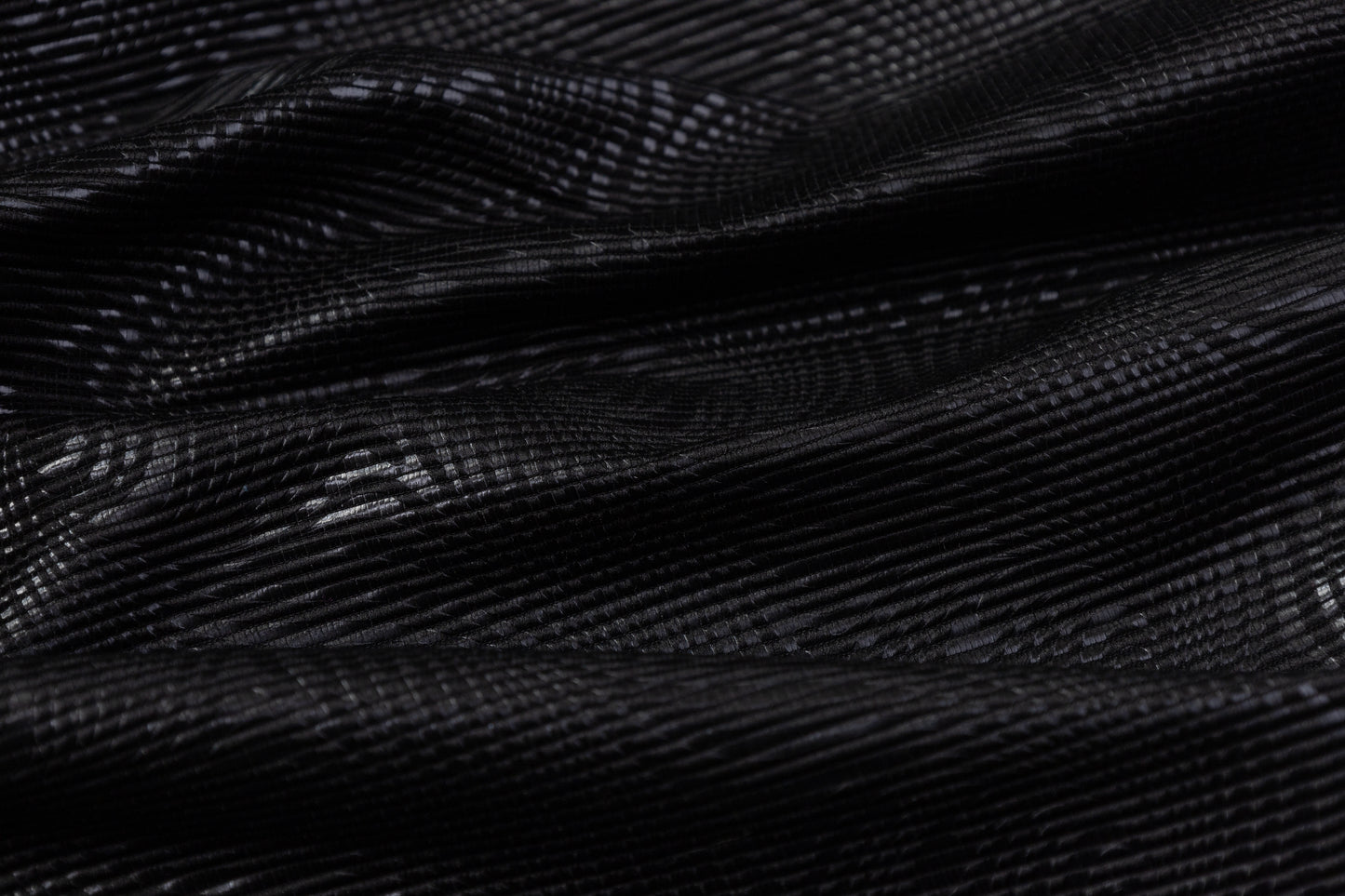 Cotton Blend Italian Moiré - Black