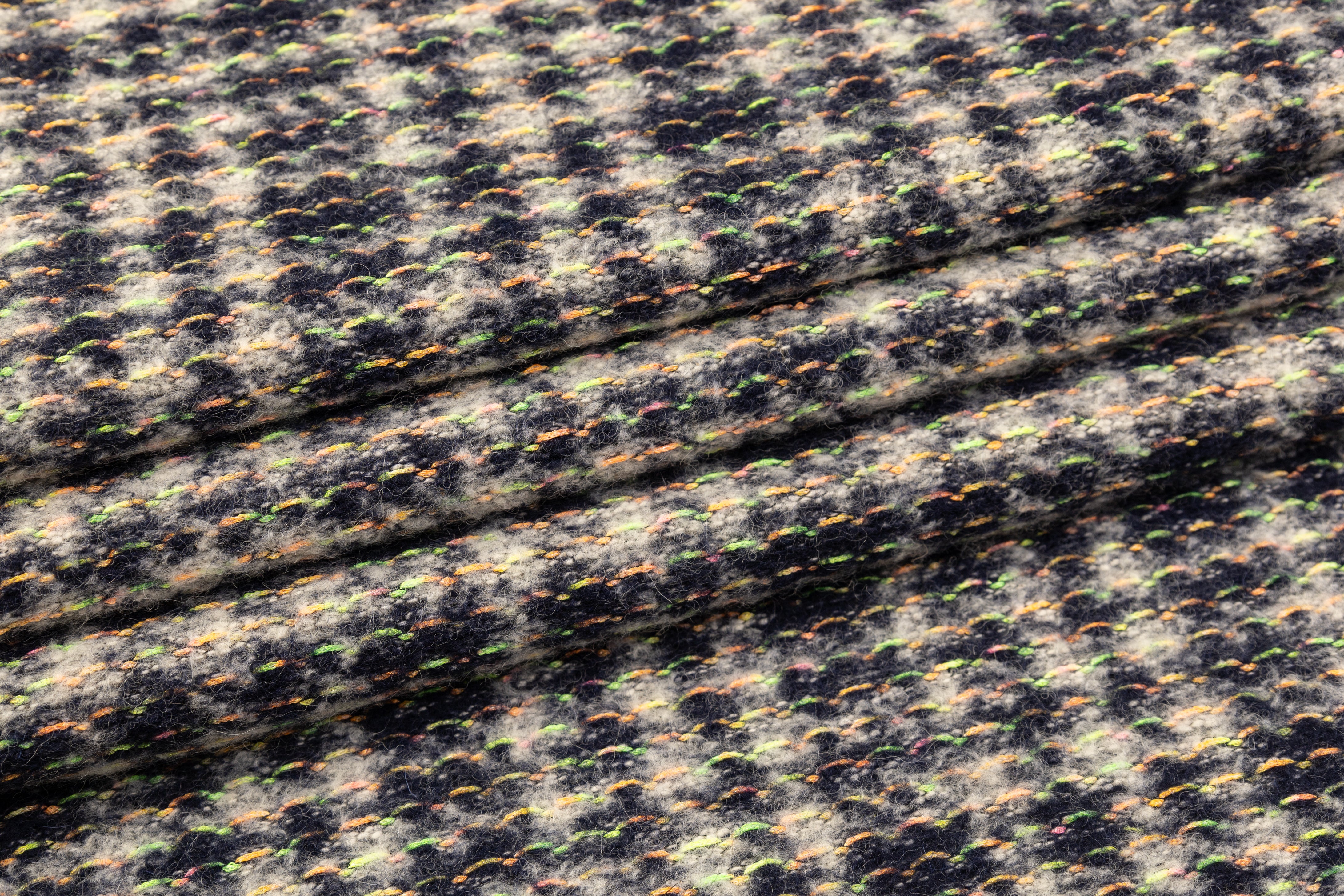 Italian Boiled Wool Tweed - Multicolor