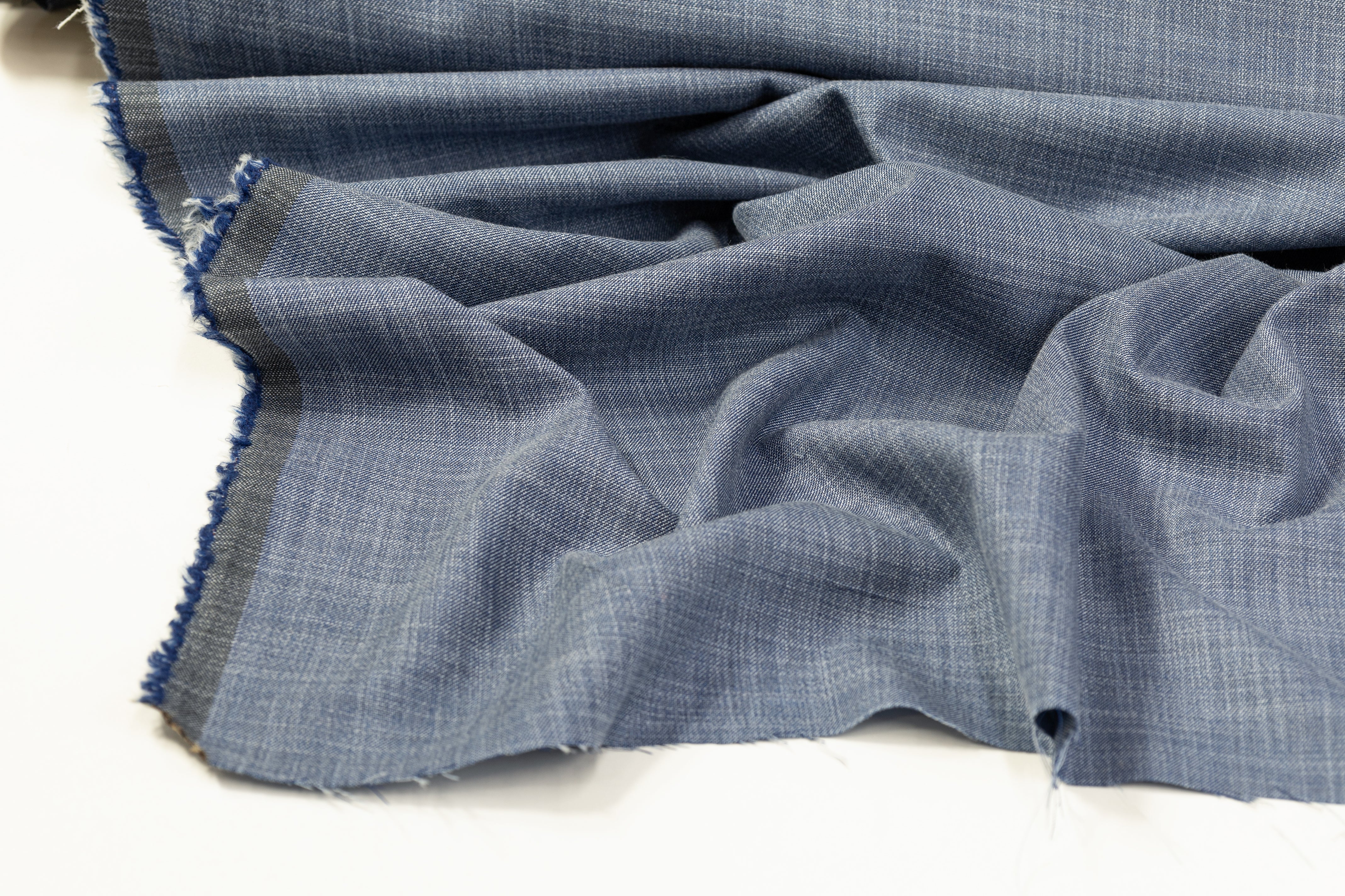 Italian Wool Suiting - Denim Blue
