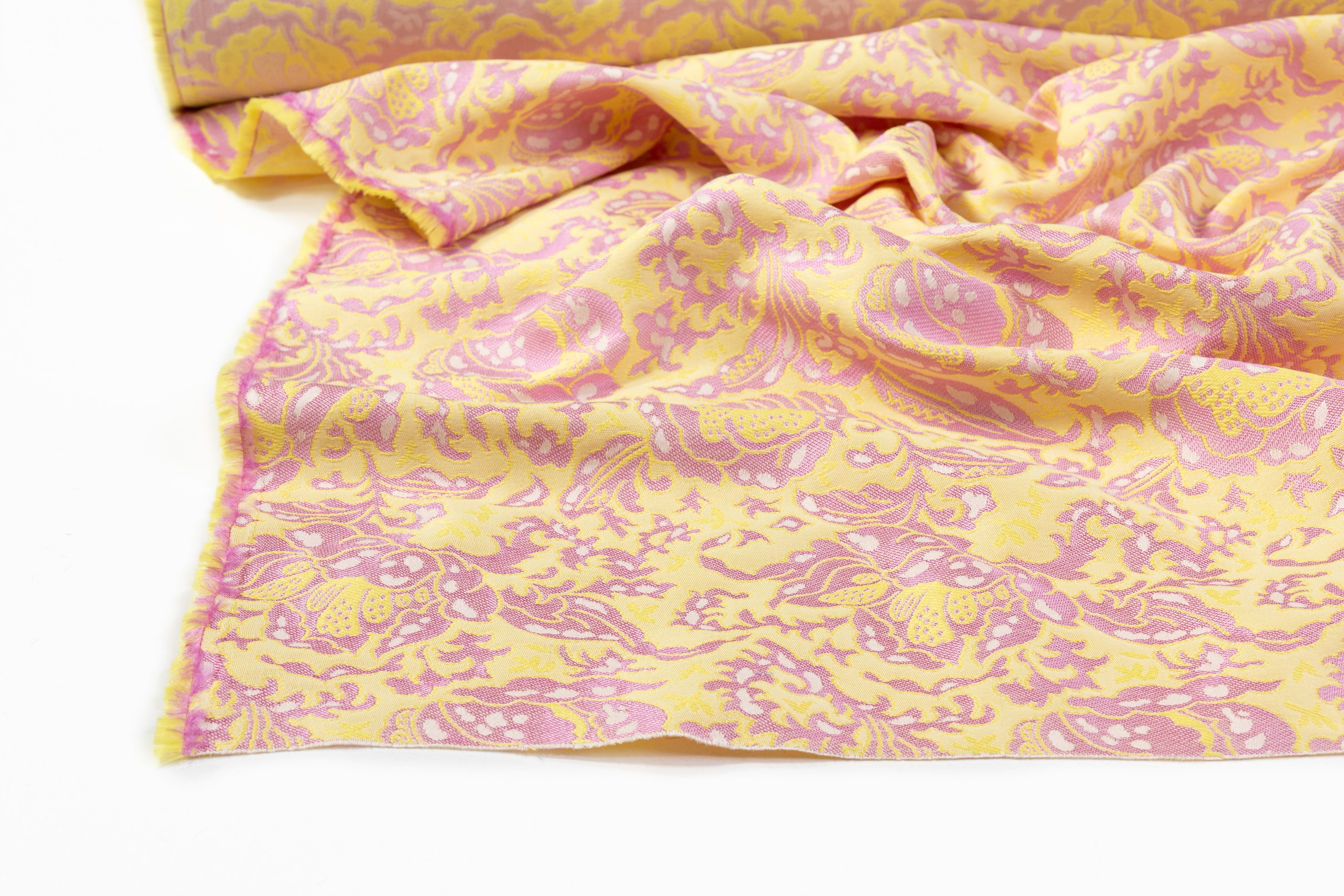 Etro - Floral Italian Cotton Brocade - Pink / Yellow