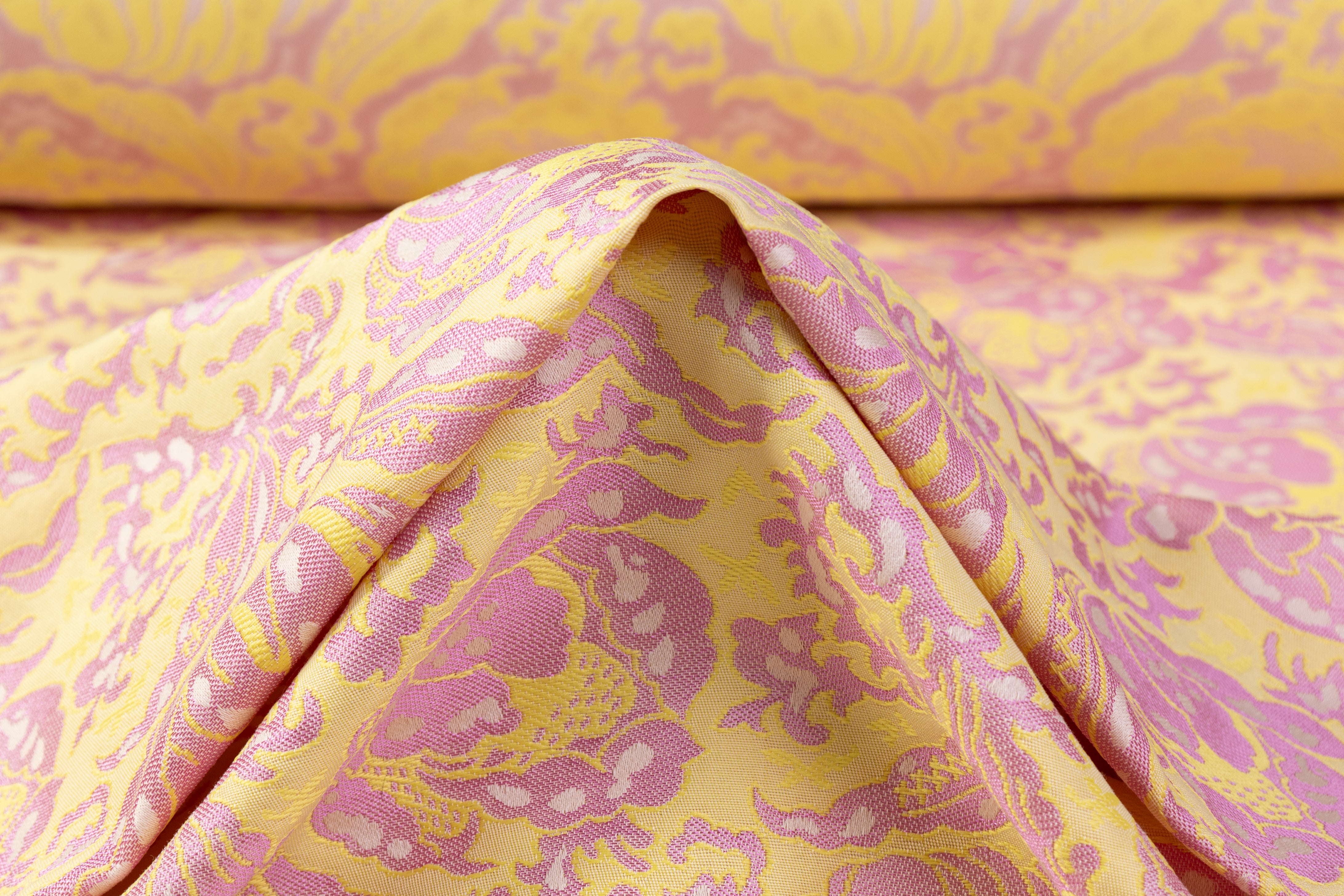 Etro - Floral Italian Cotton Brocade - Pink / Yellow