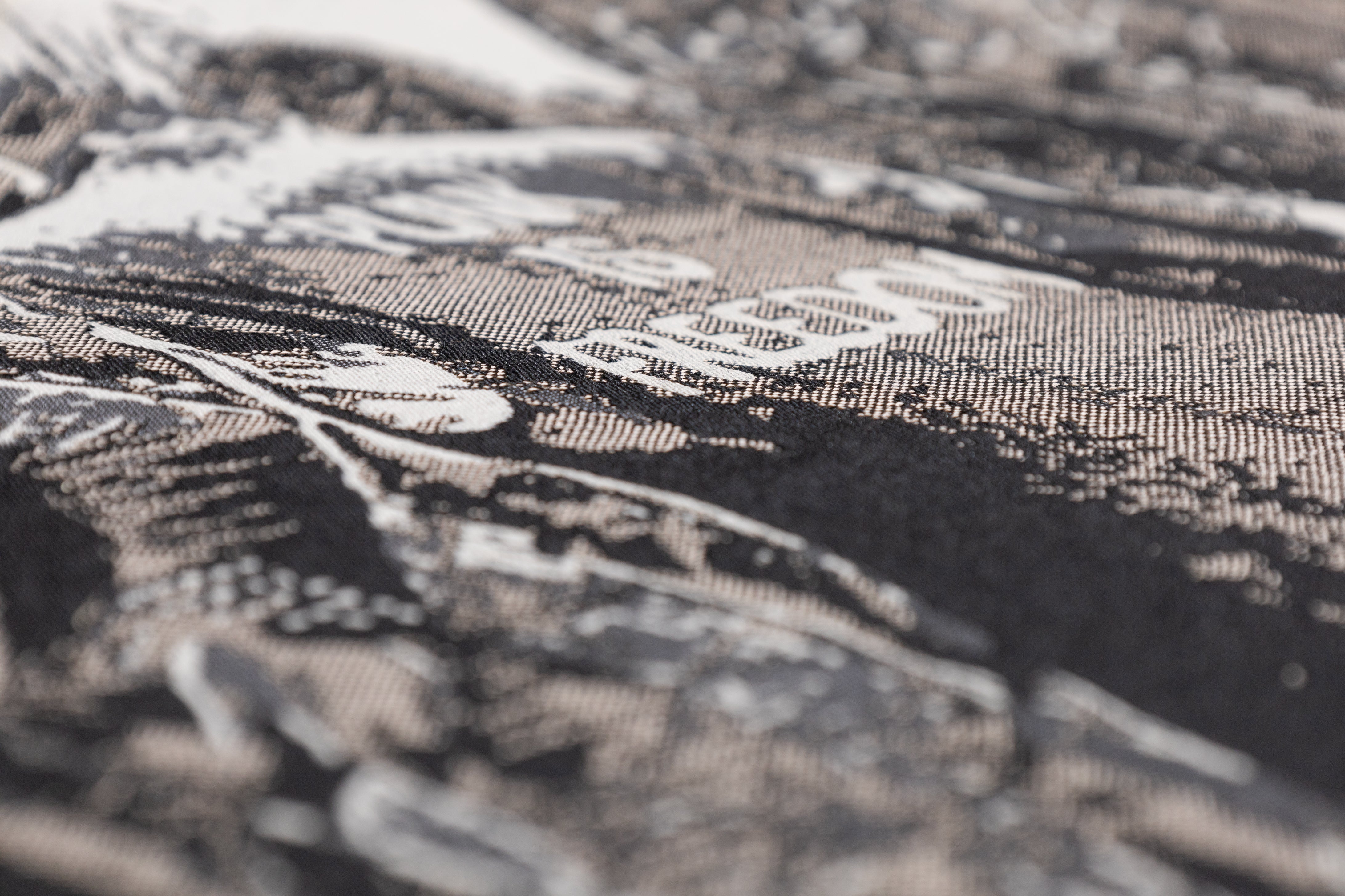 Punk is Freedom - Italian Brocade Panel - Black / Taupe