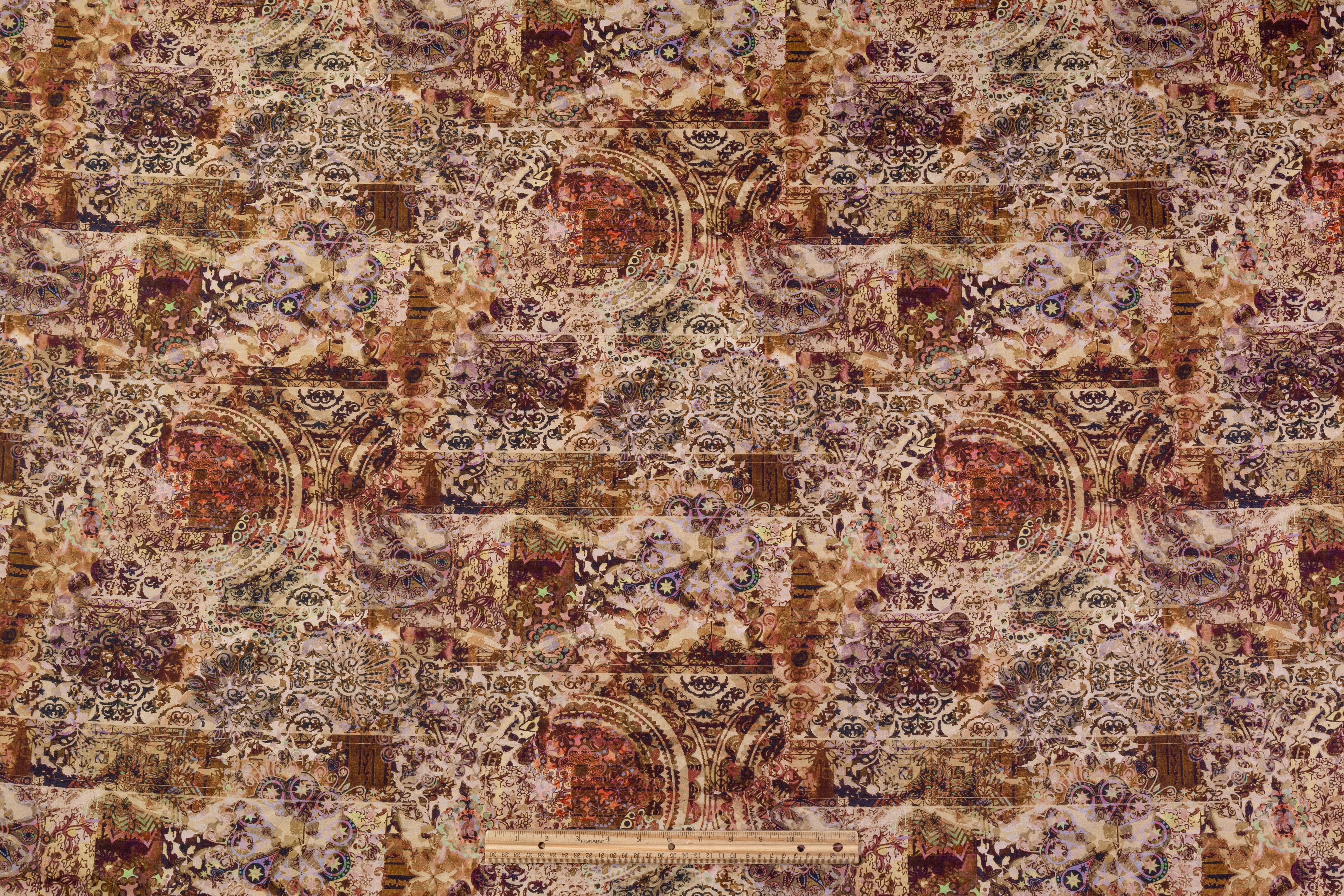 Italian Cotton Linen Blend - Brown