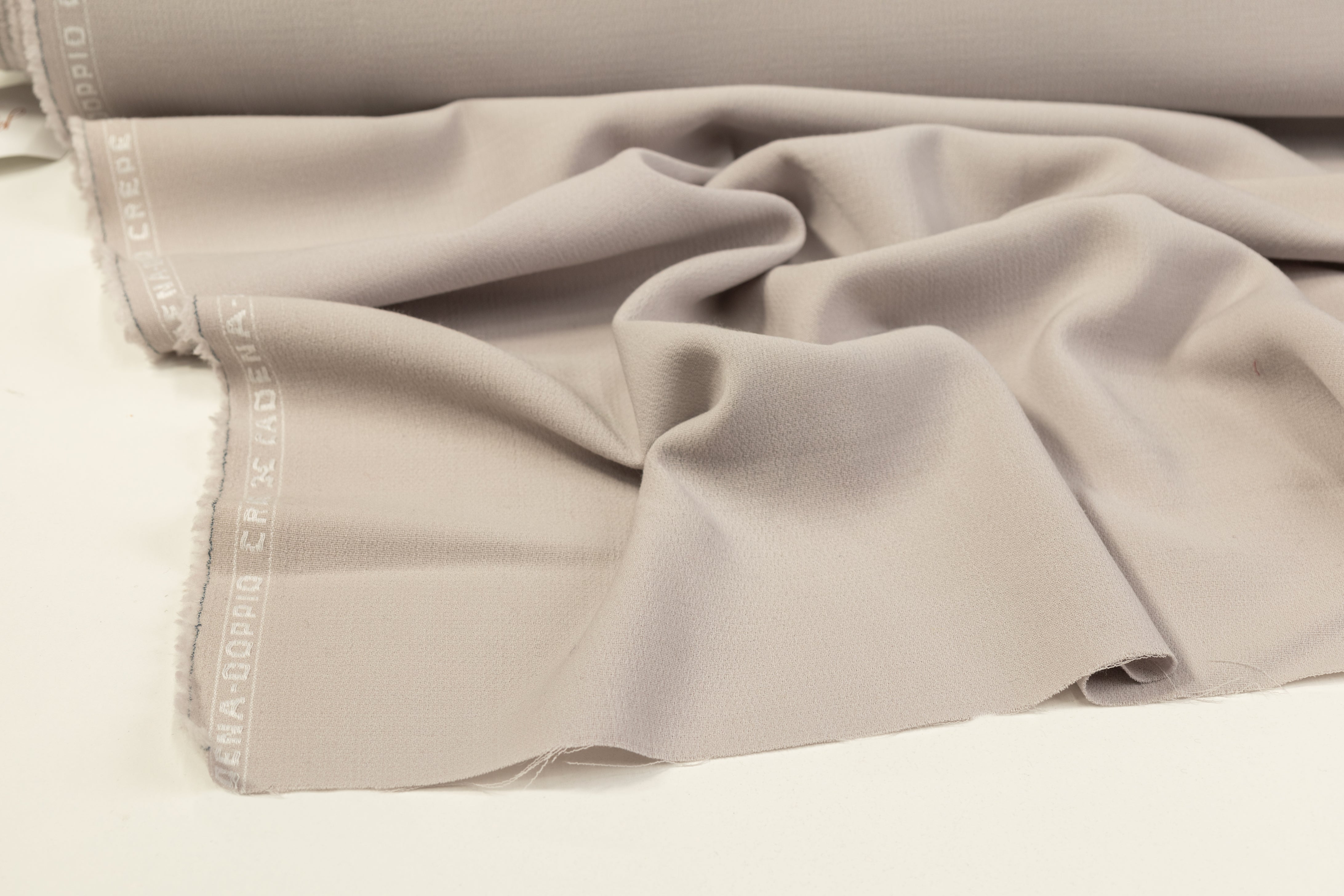 Italian Wool Double Crepe - Gray