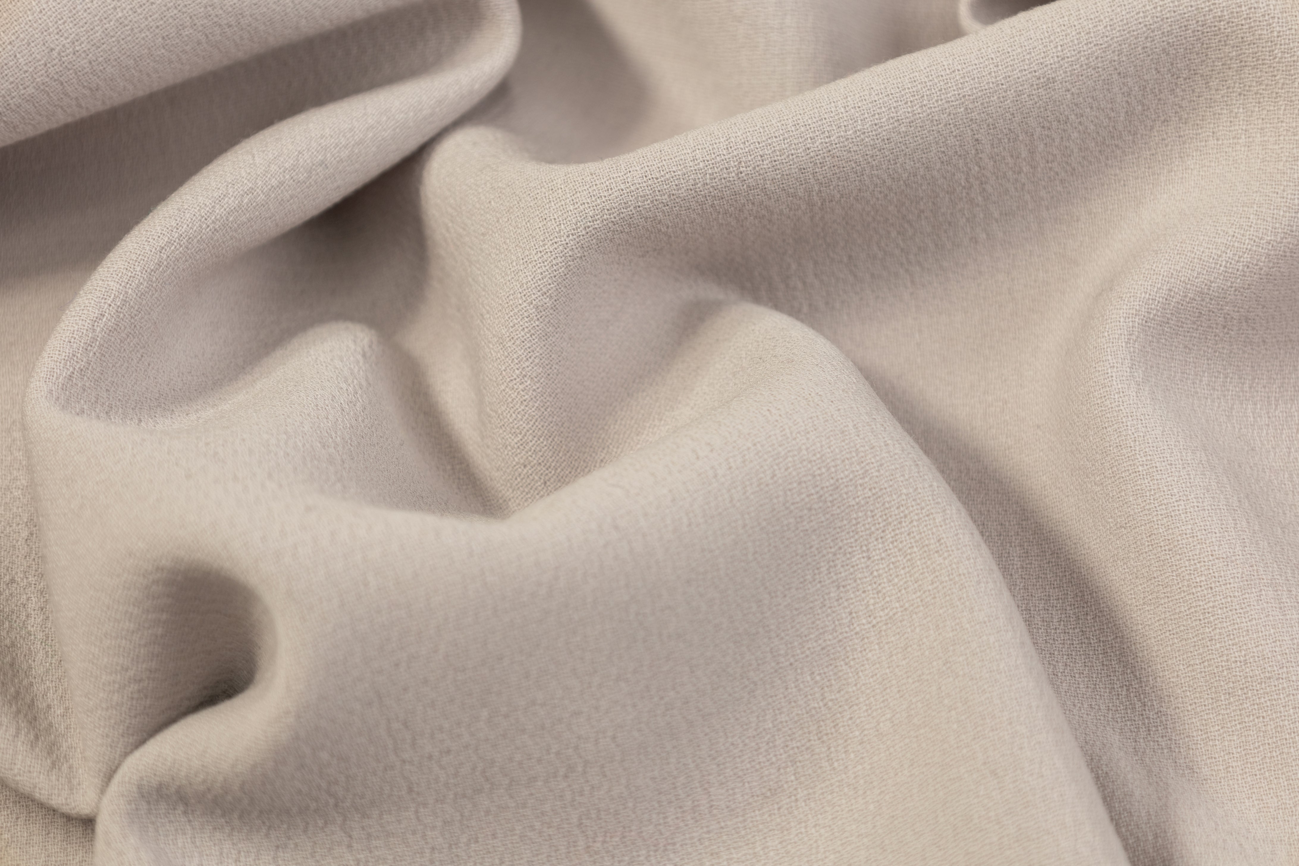 Italian Wool Double Crepe - Gray