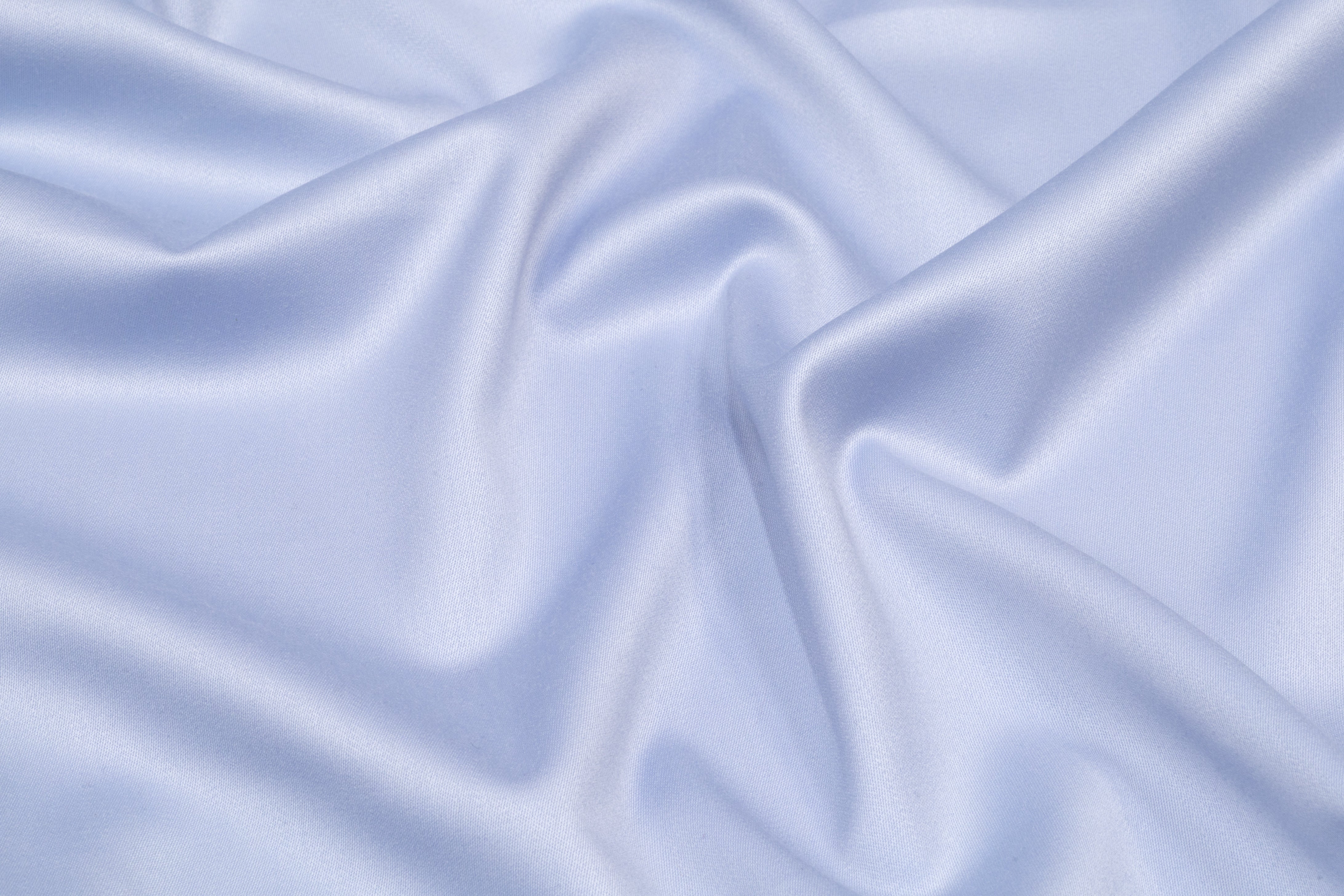 Super 150s Italian Wool Blend Satin Faille Suiting - Carolina Blue