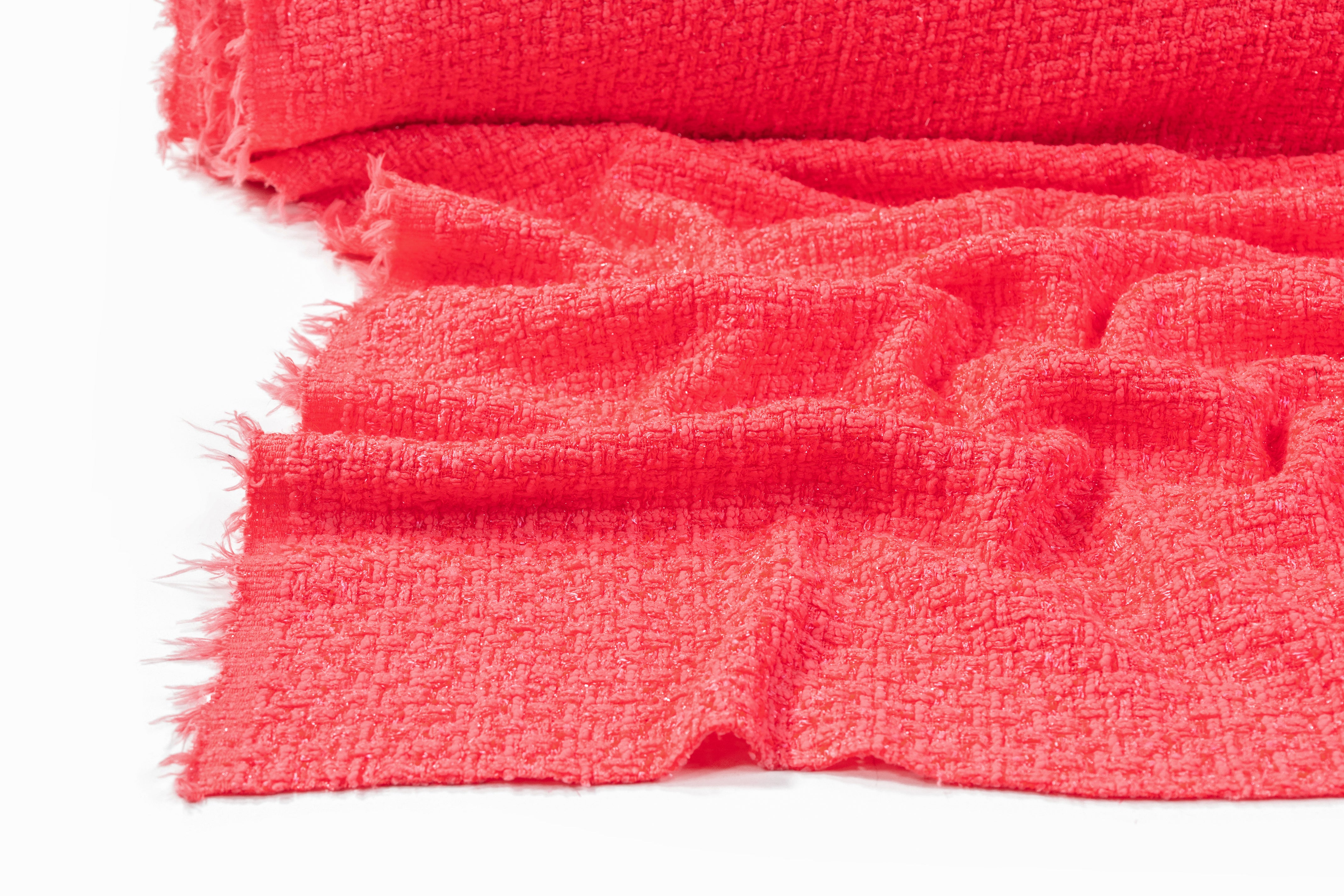 Metallic Italian Tweed - Pink