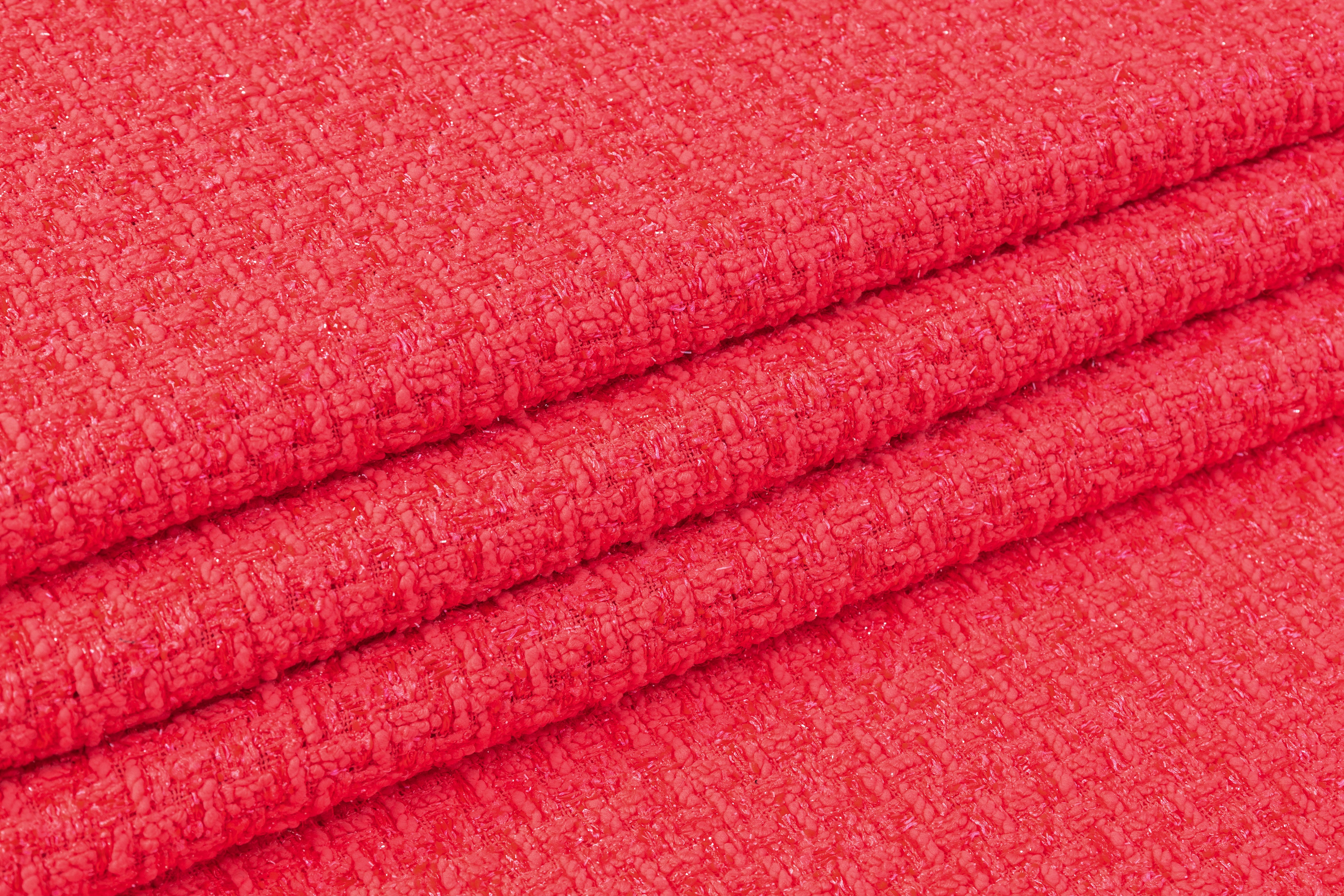 Metallic Italian Tweed - Pink