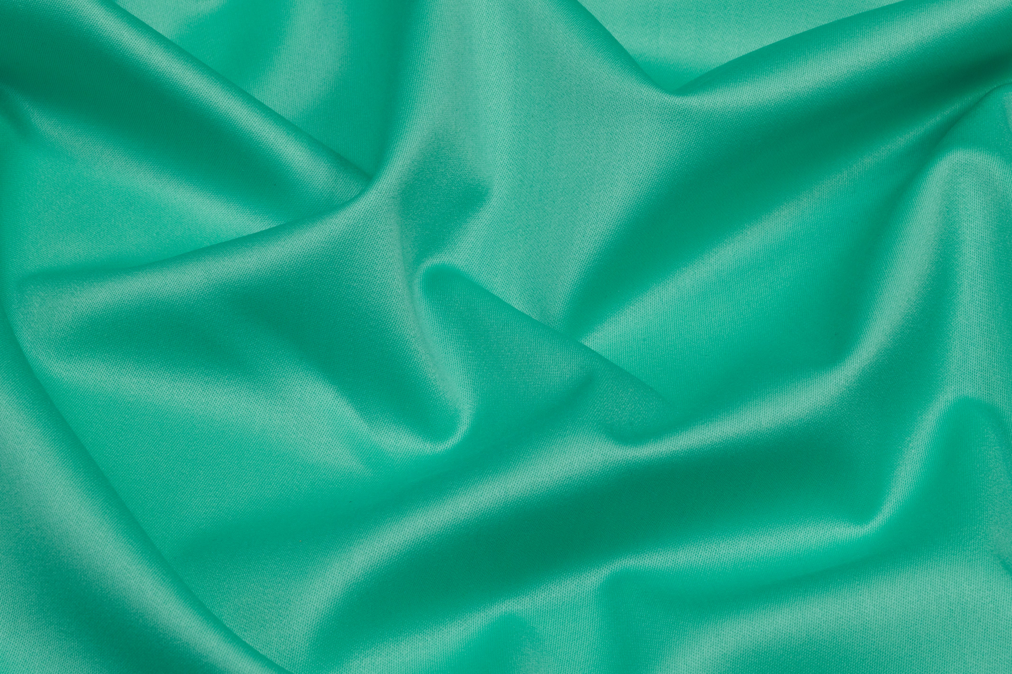 Super 150s Italian Wool Blend Satin Faille Suiting - Turquoise Green