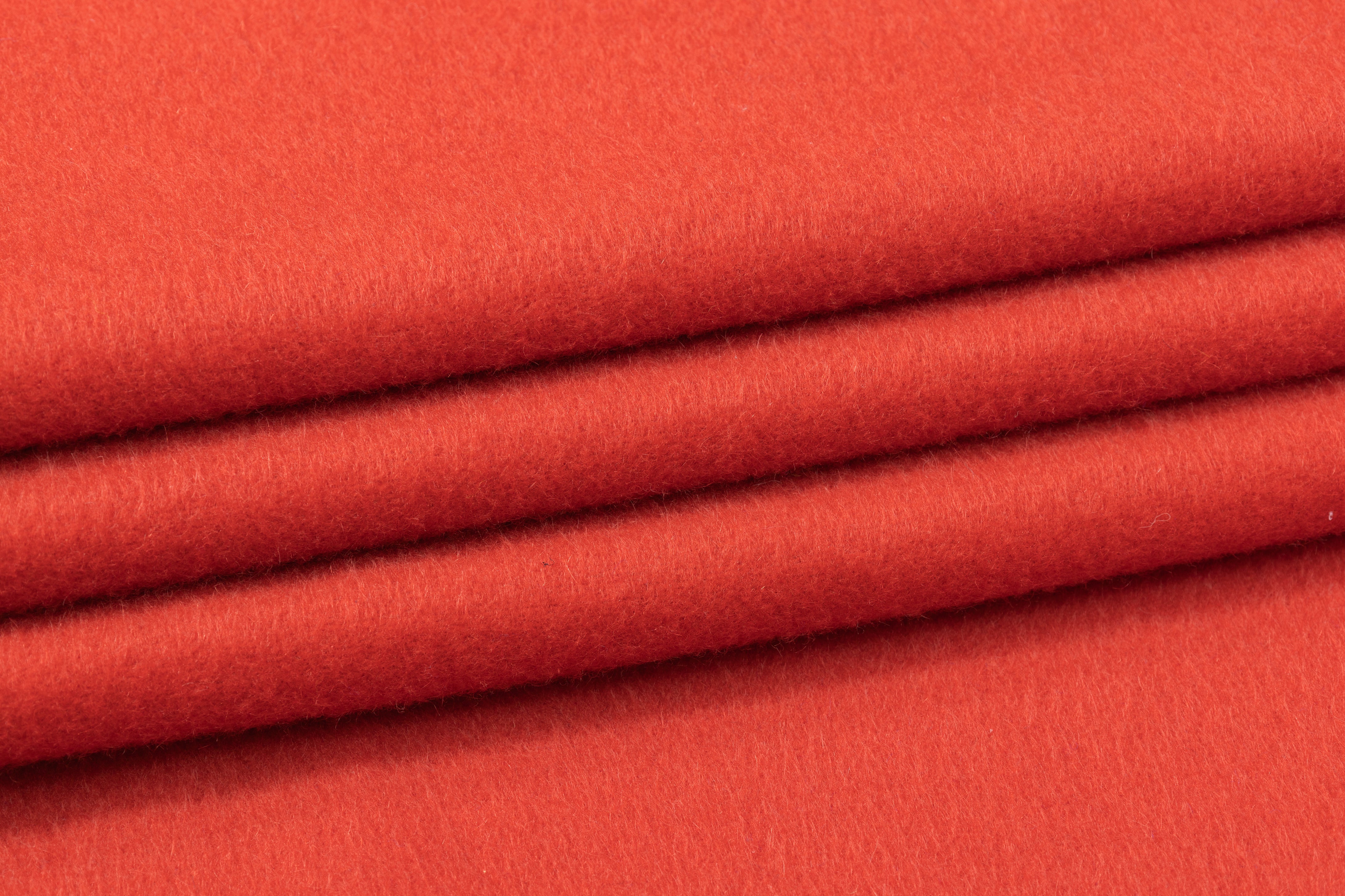 Wool Coating - Blood Orange