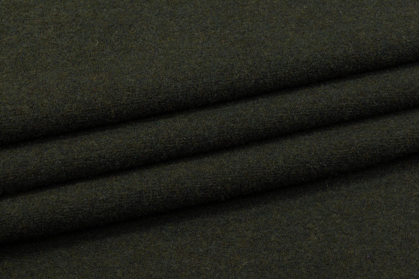 Boiled Wool Coating - Dark Green