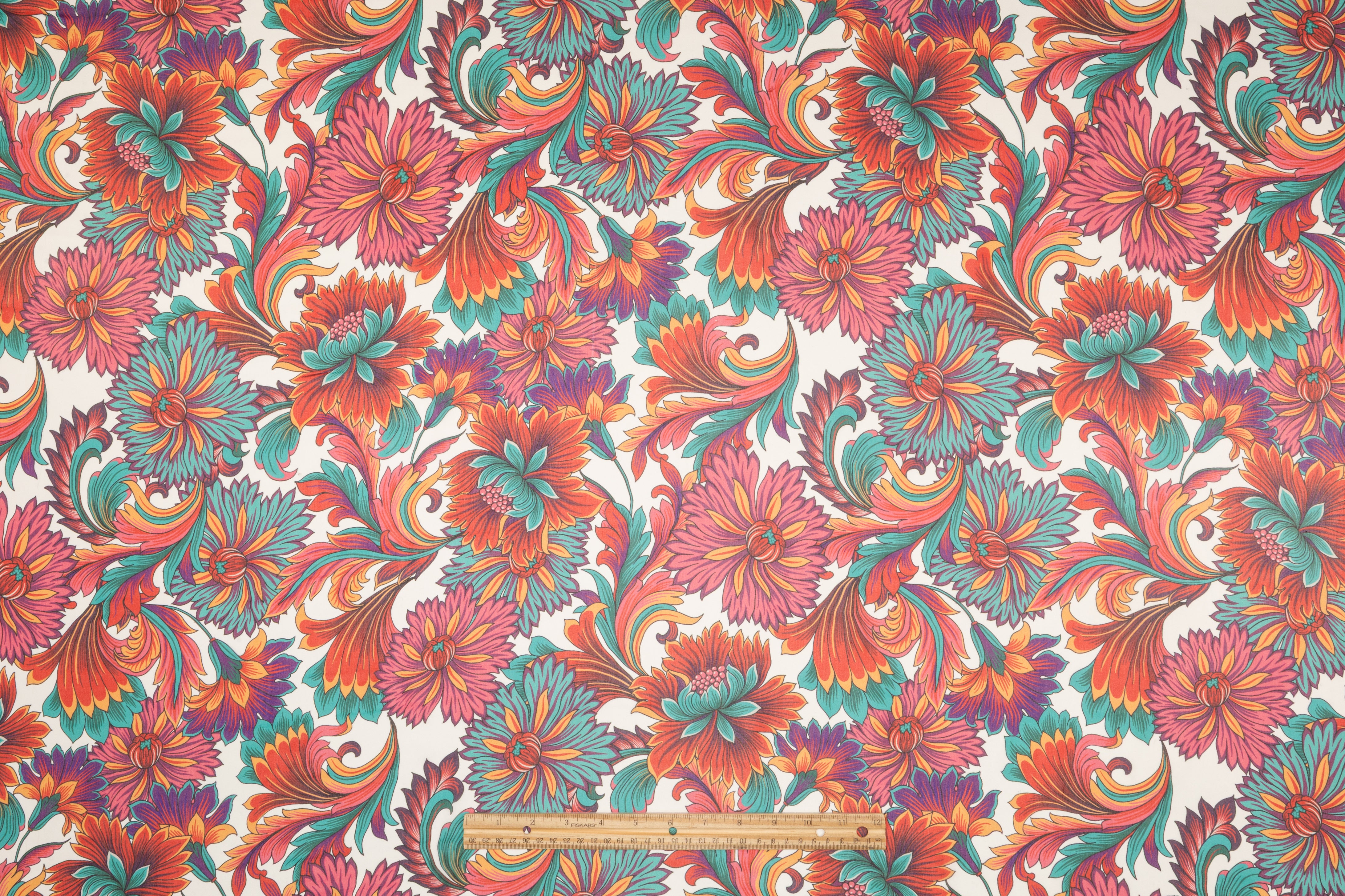 Floral Italian Silk Chiffon - Multicolor