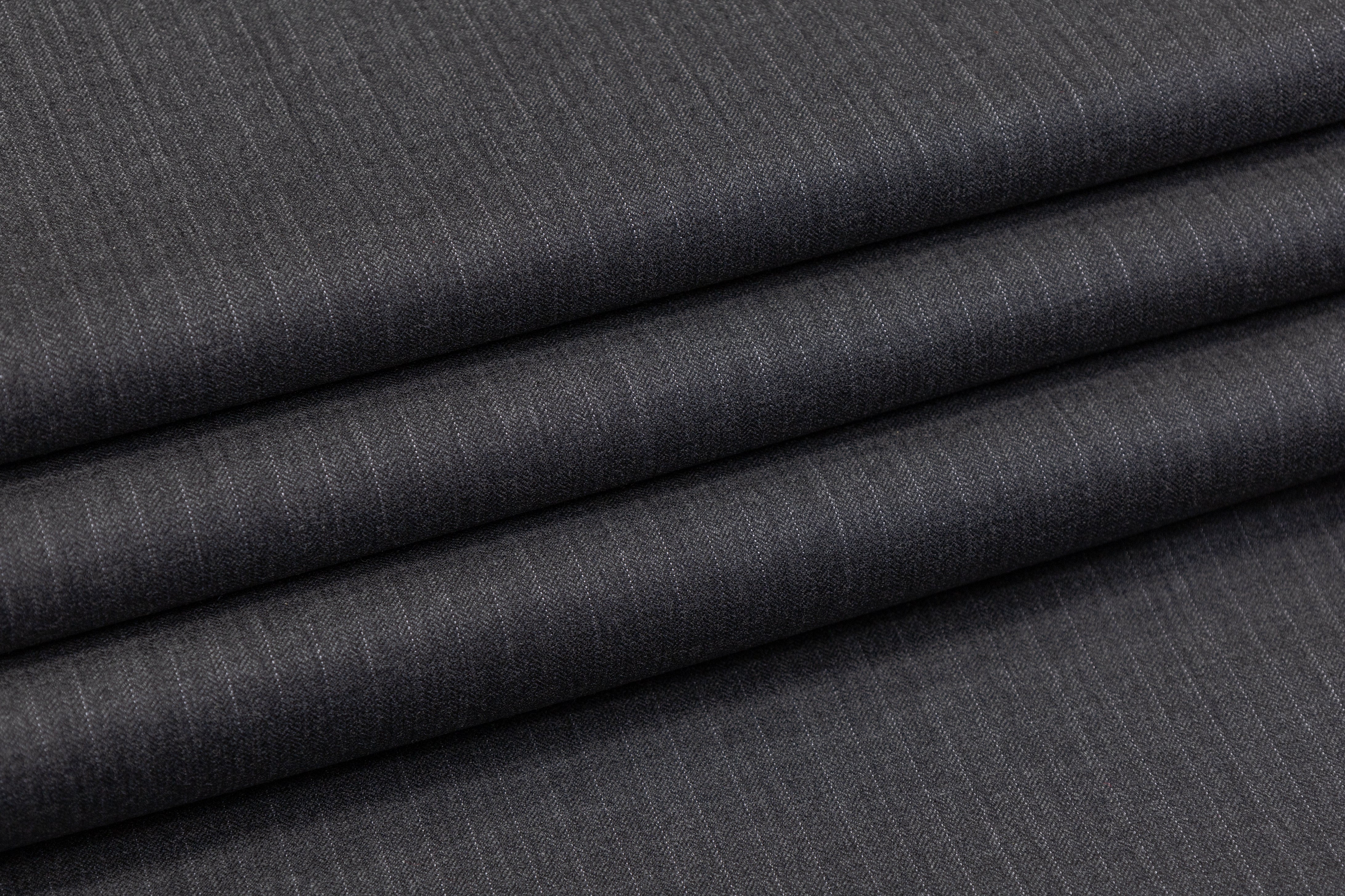 Loro Piana - Super 120s Extrafine Merino Wool Suiting - Charcoal Gray