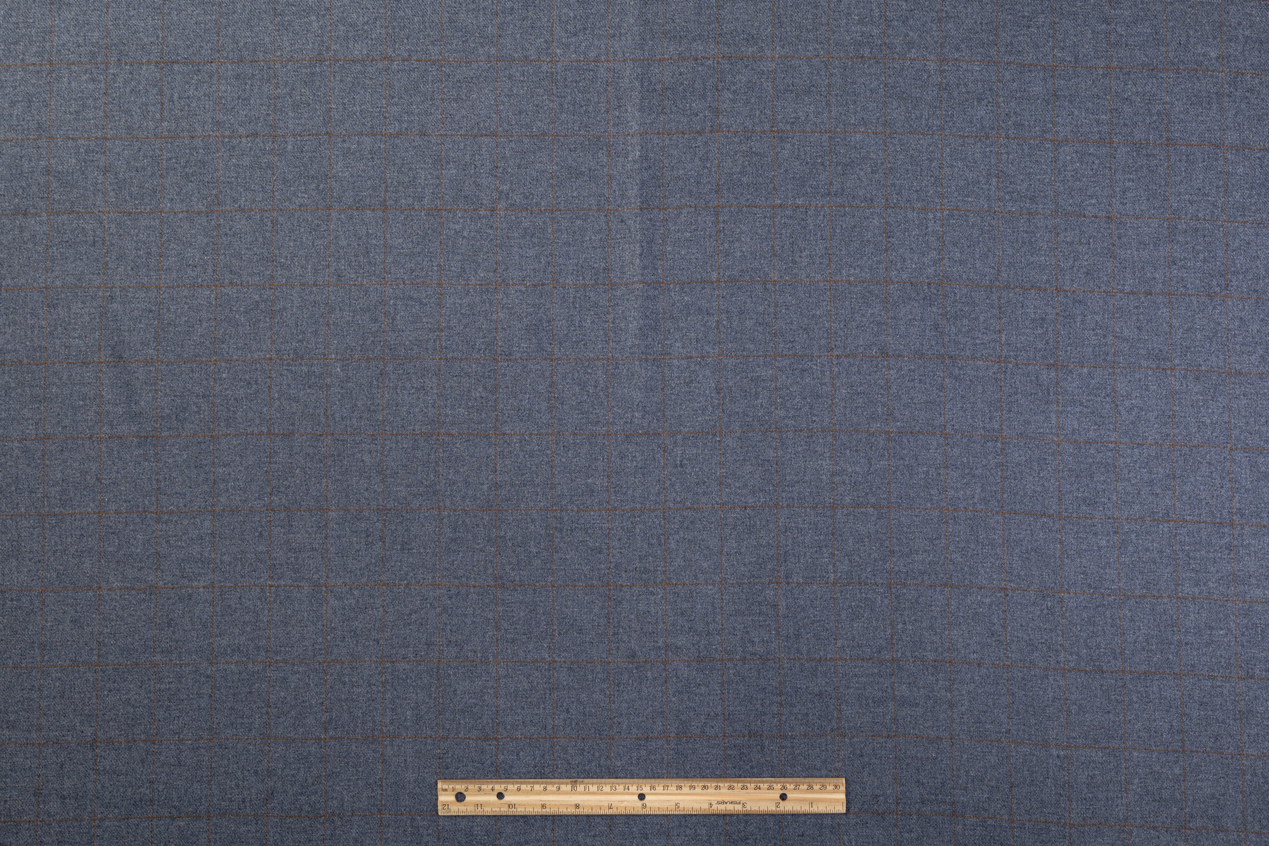 Ermenegildo Zegna - Windowpane Italian Wool Suiting - Blue Gray