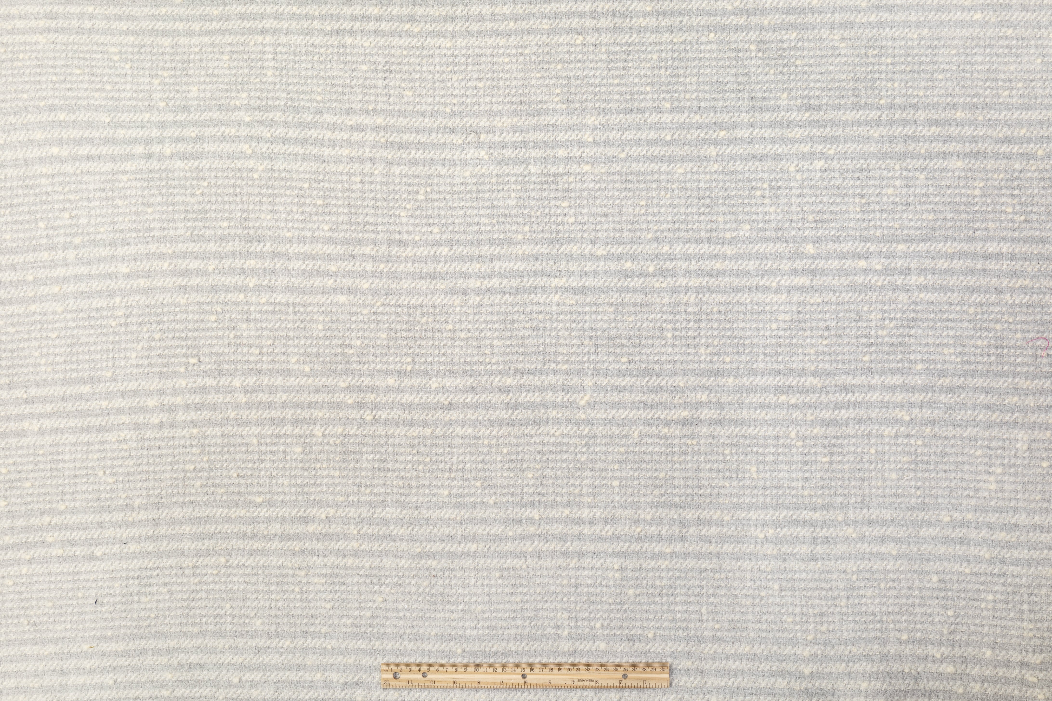 Wool Blend Tweed Boucle - Gray / Ivory