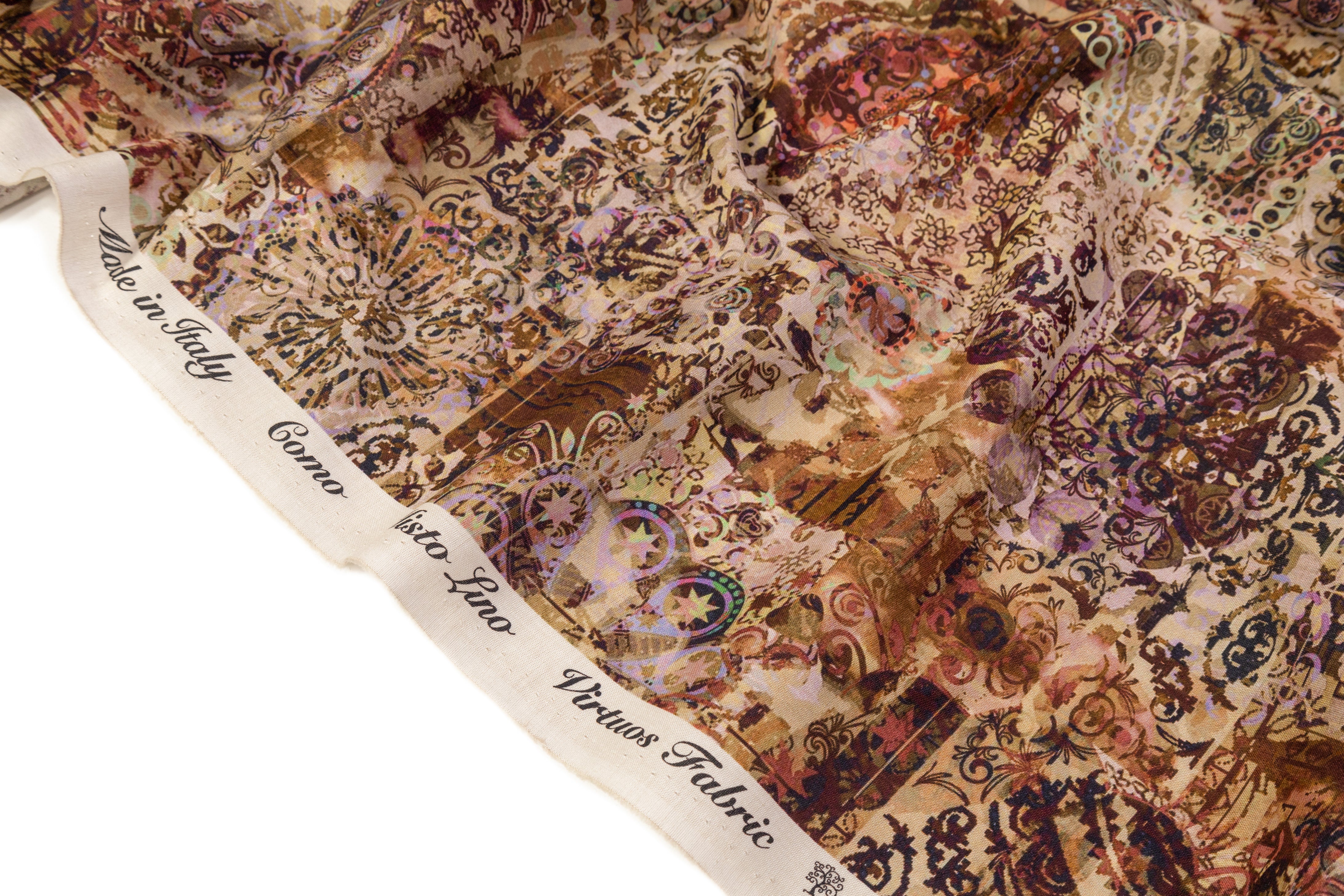 Italian Cotton Linen Blend - Brown