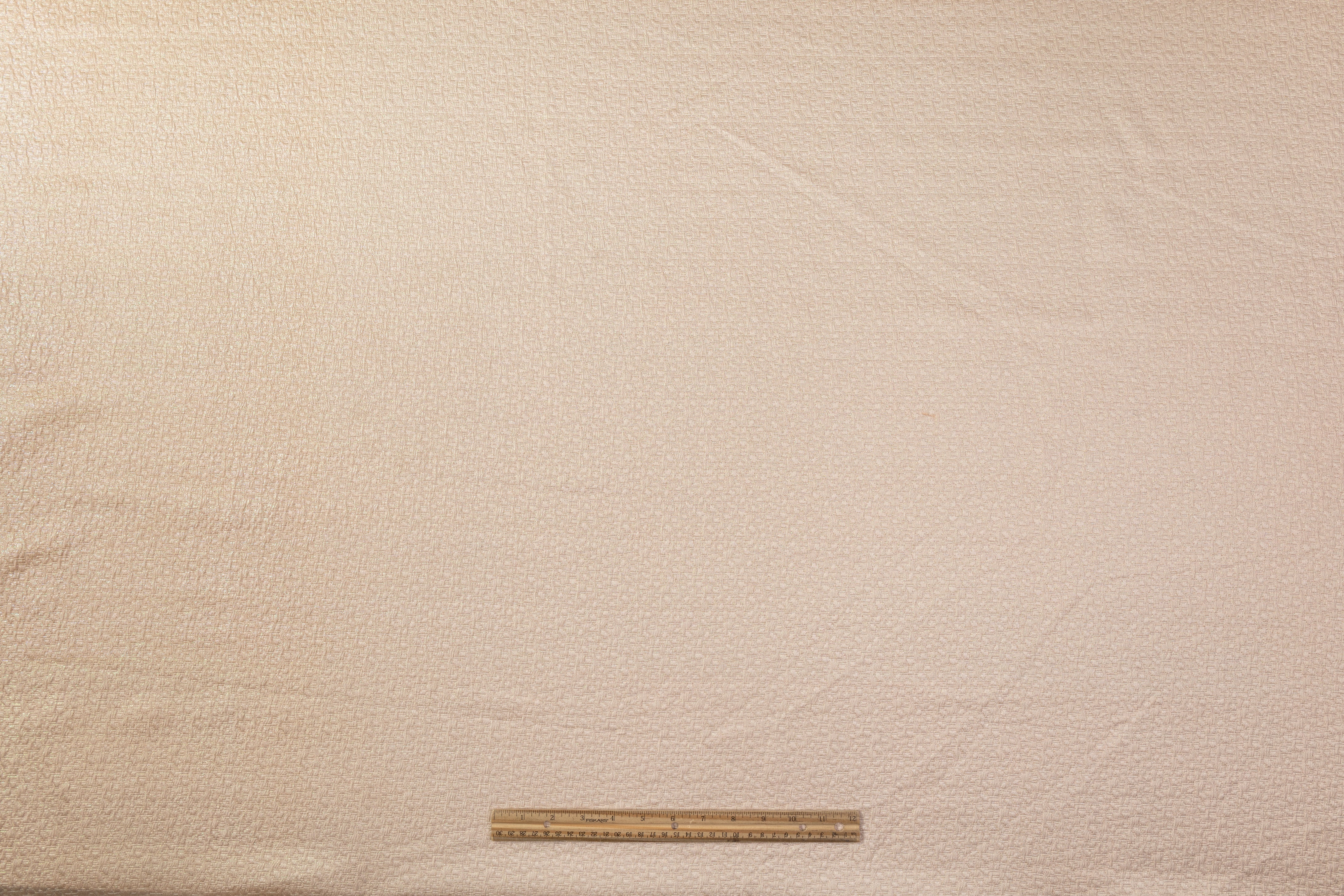Crushed Metallic Brocade - Cream
