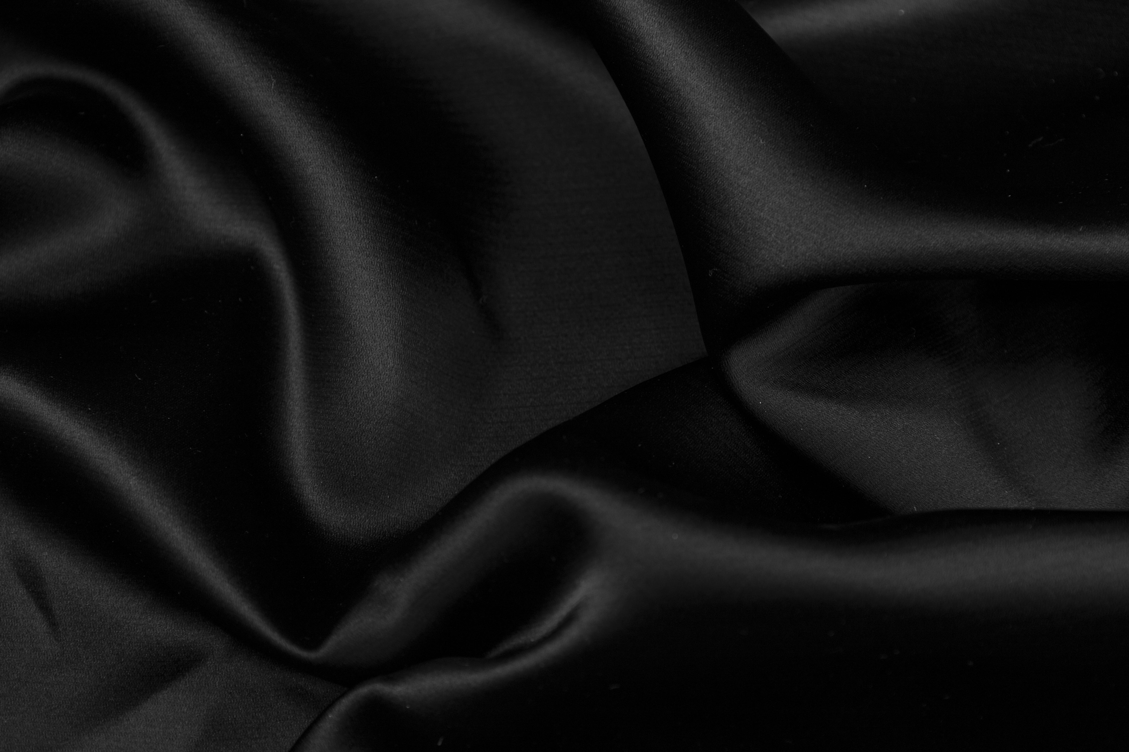 Luxe Italian Satin - Black