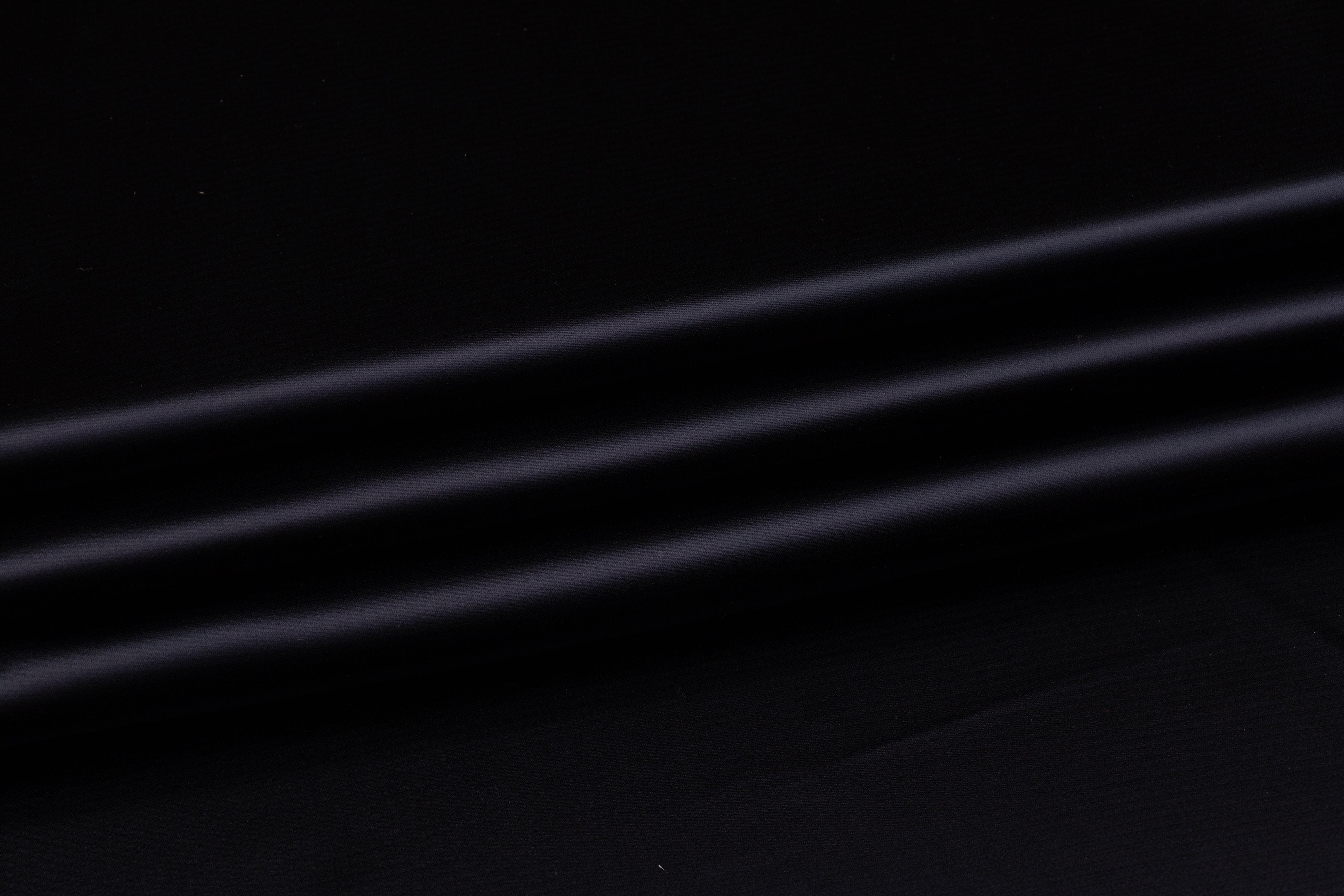 Luxe Italian Satin - Midnight Navy