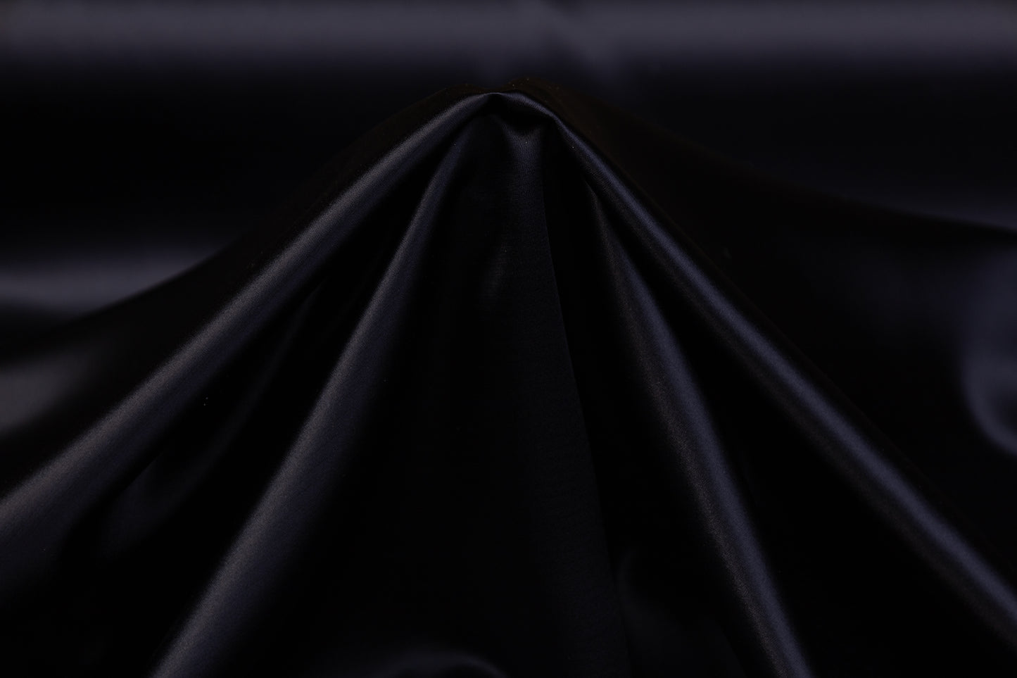 Italian Viscose Acetate Satin - Midnight Navy