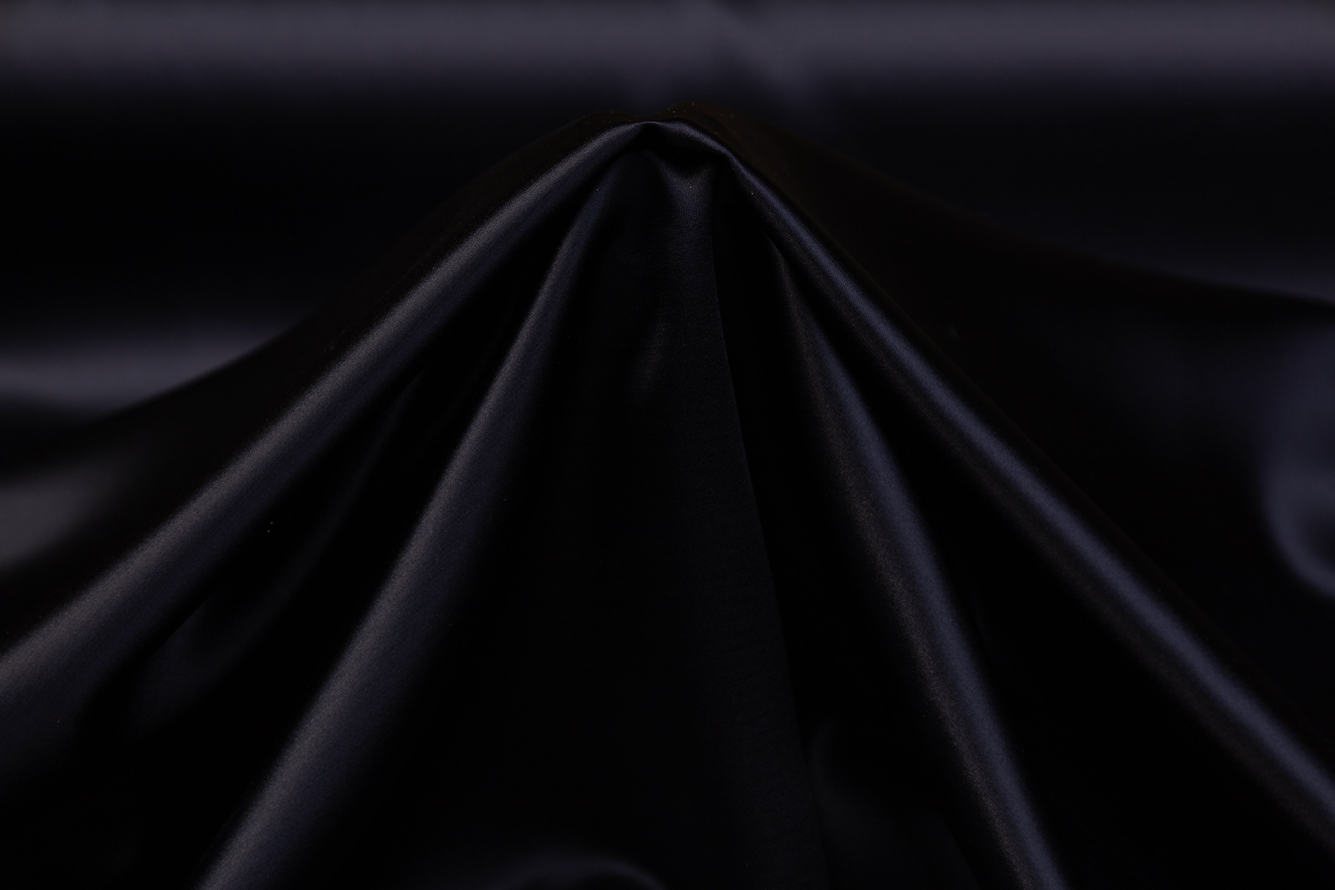 Luxe Italian Satin - Midnight Navy