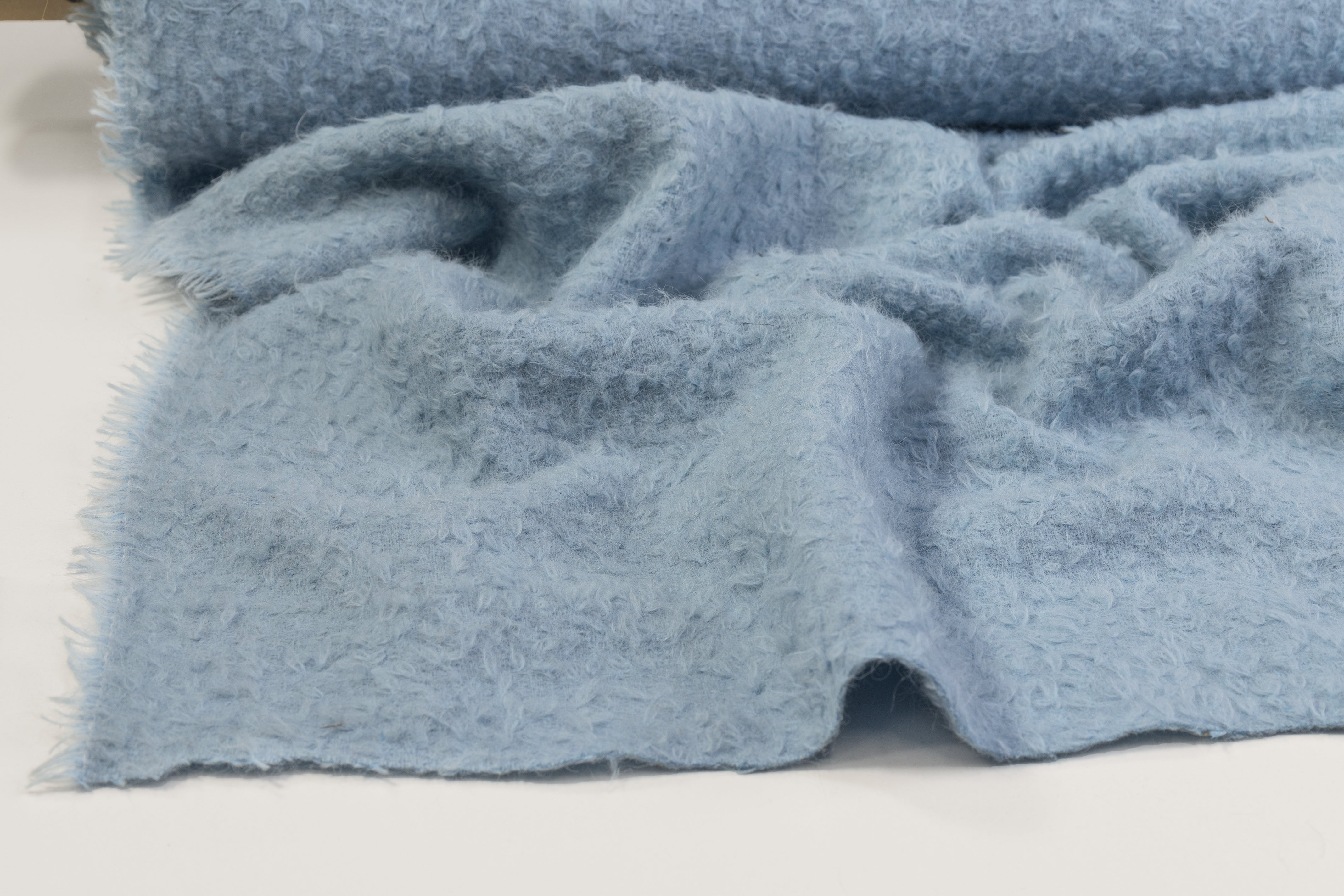 Double-Faced Italian Wool Boucle - Blue