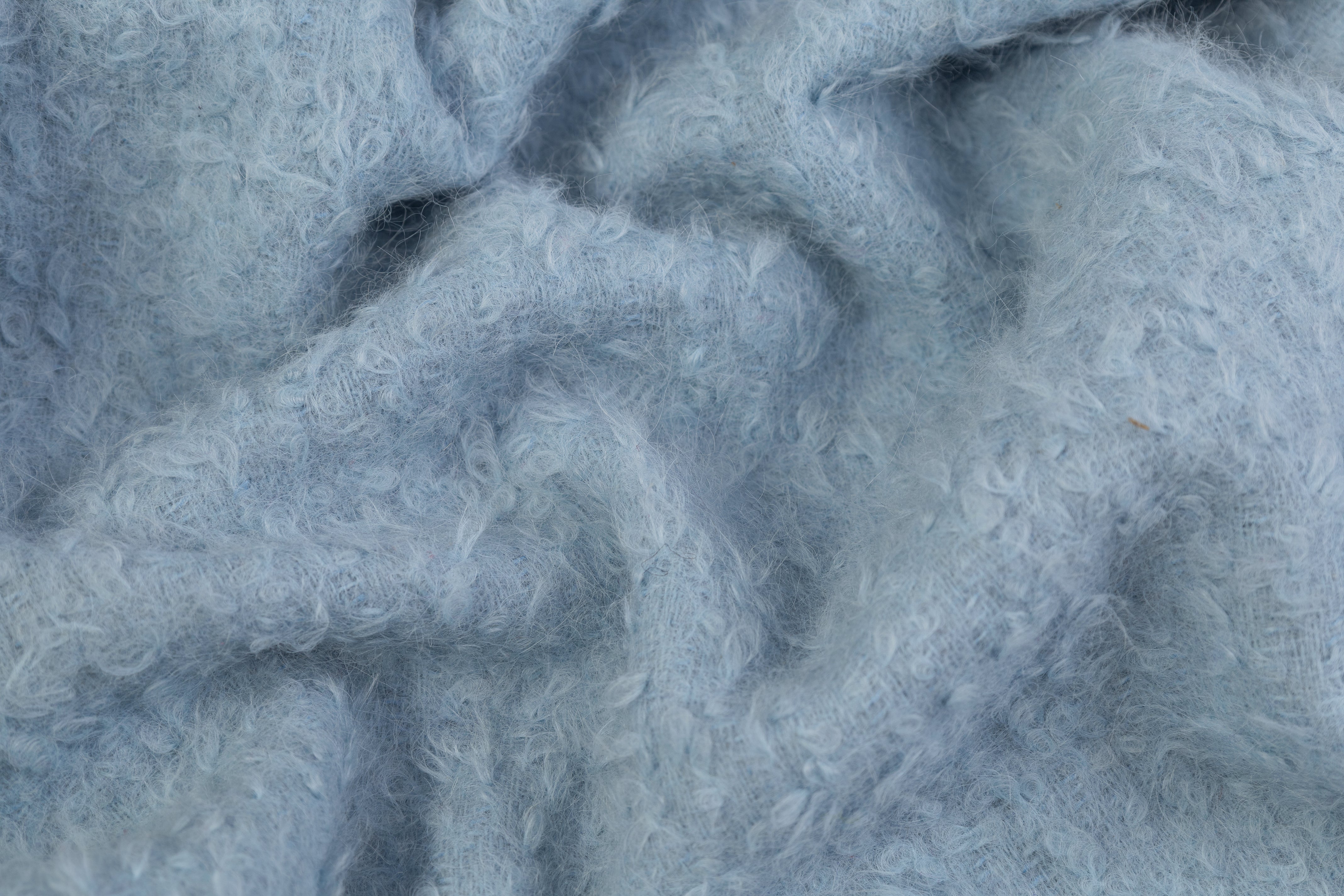 Double-Faced Italian Wool Boucle - Blue