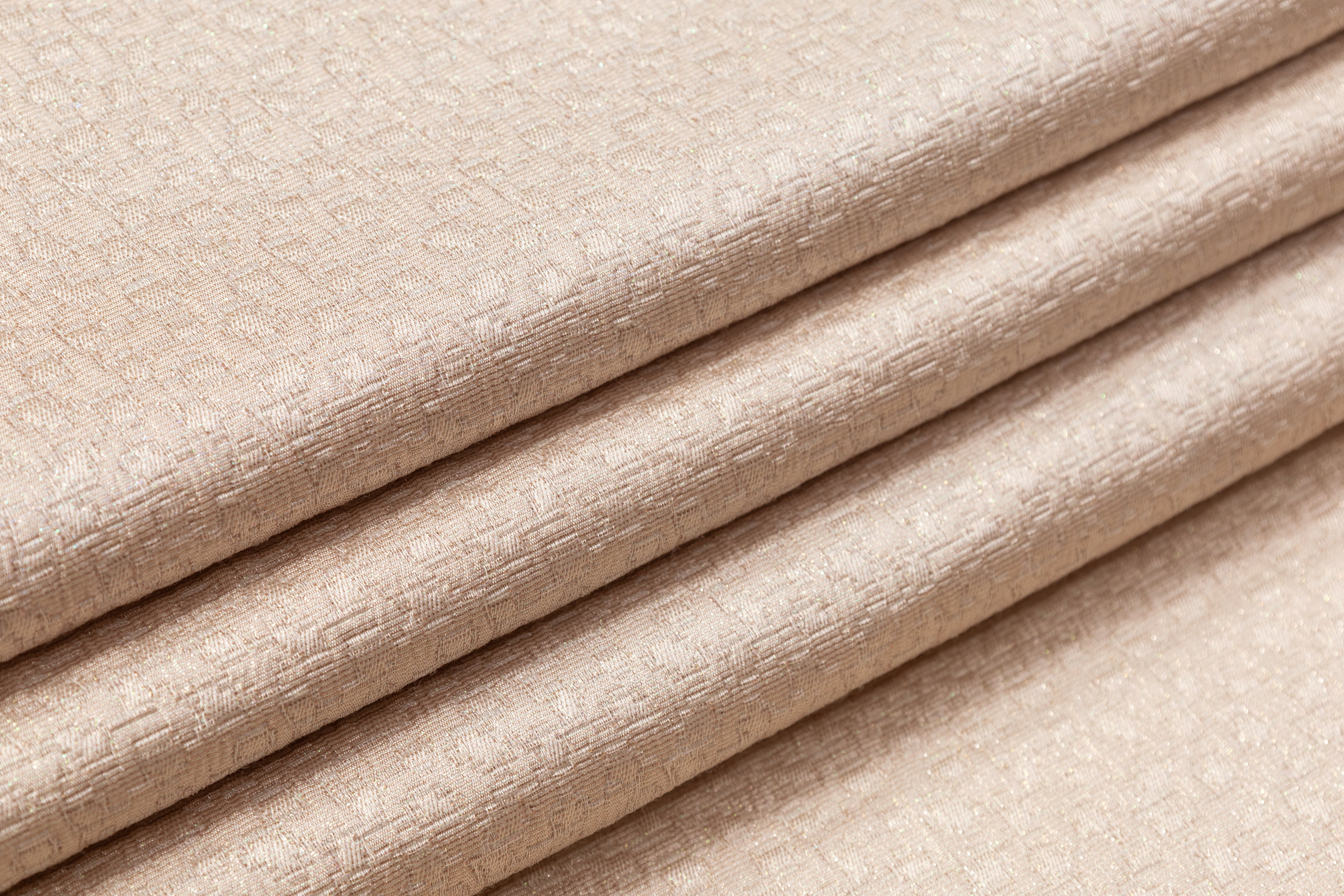 Crushed Metallic Brocade - Cream
