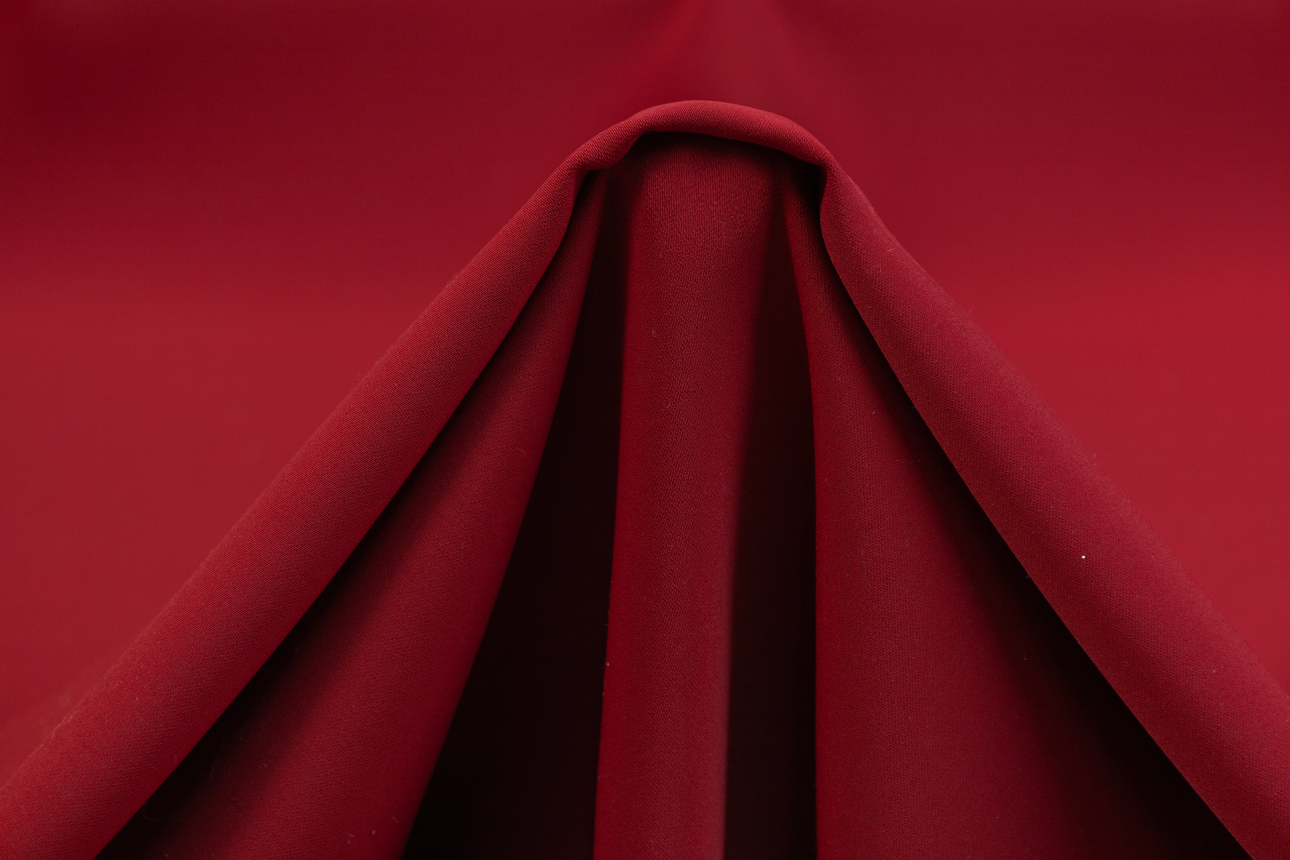 Luxe Italian Crepe - Burgundy