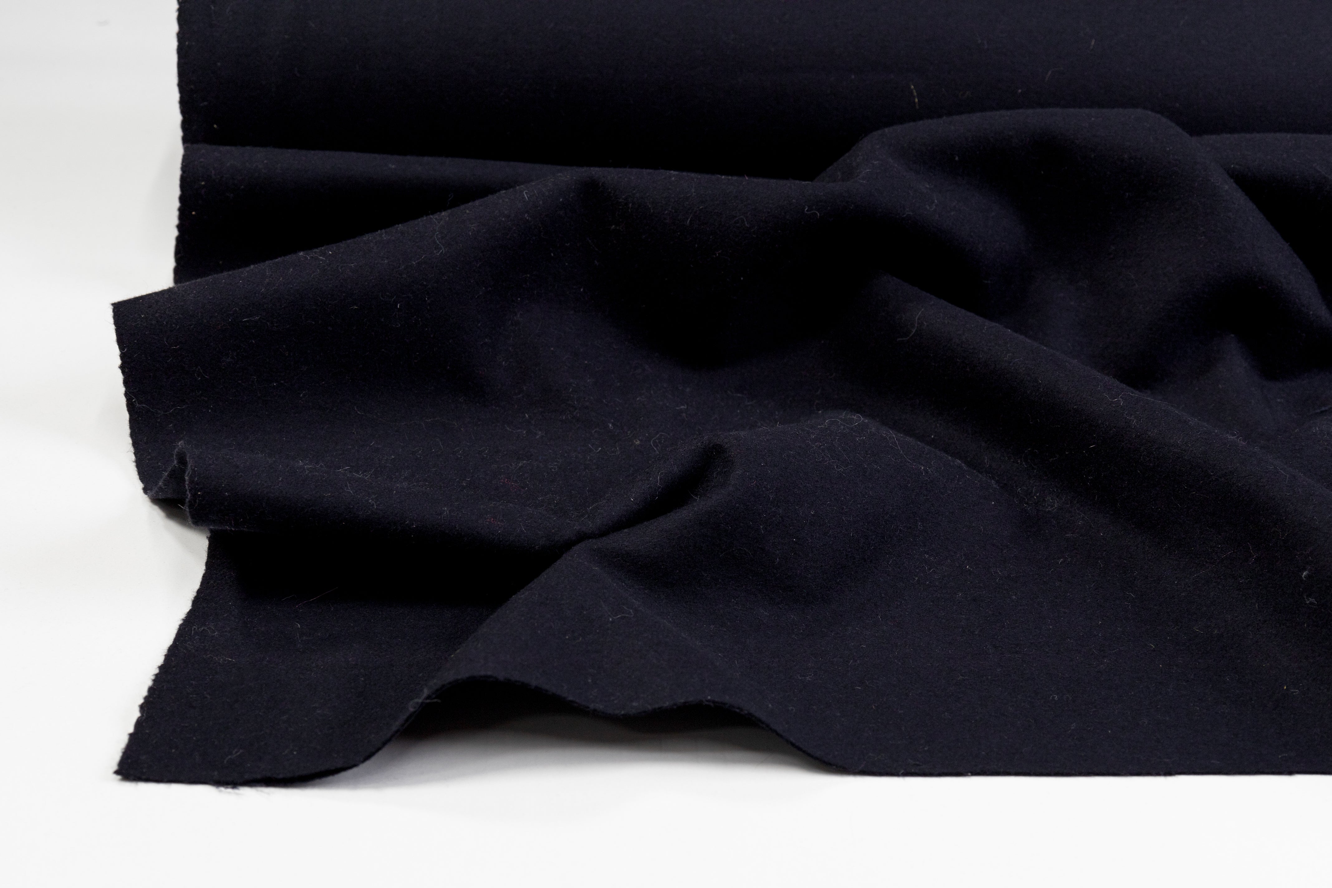 Wool Melton Coating - Navy