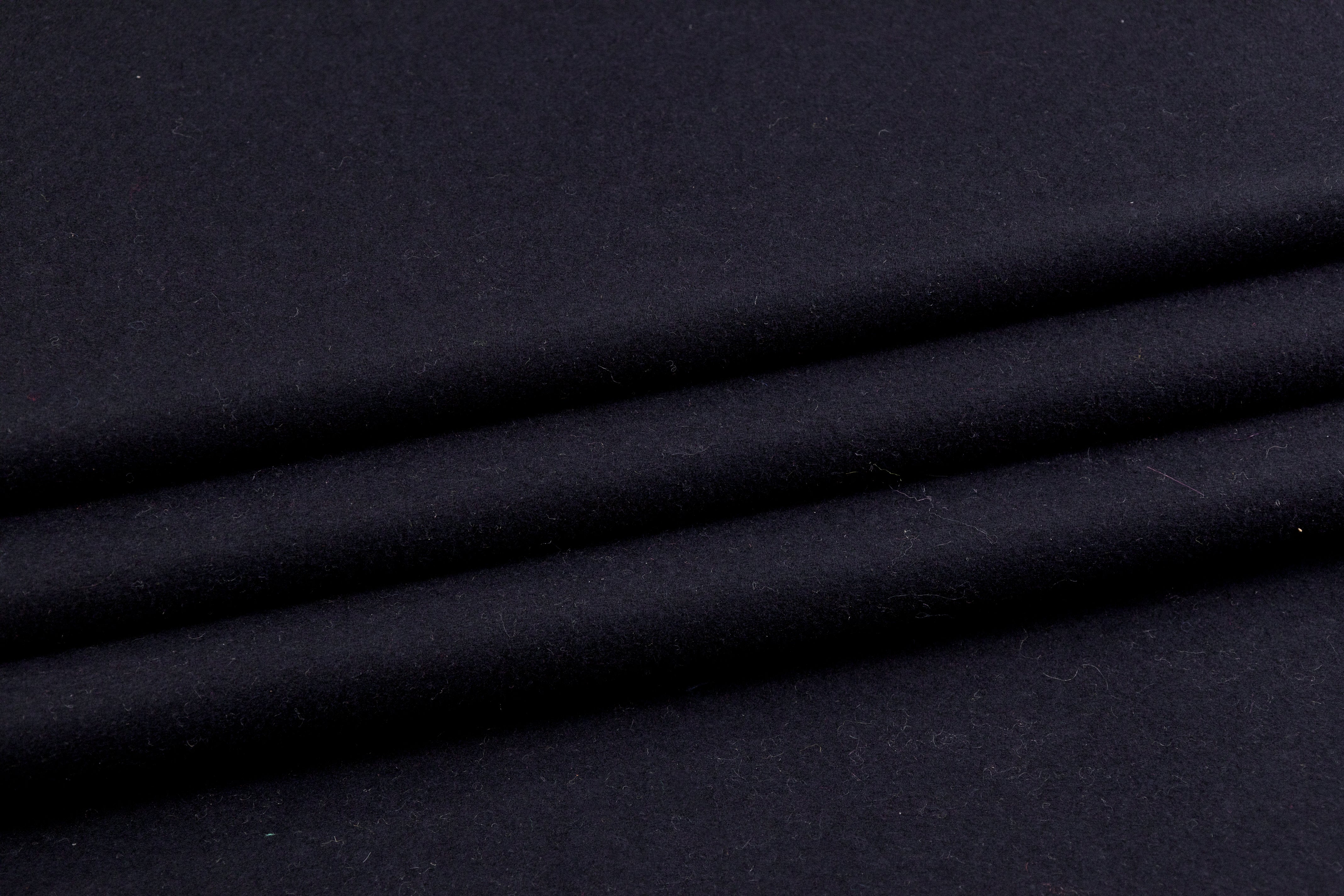 Wool Melton Coating - Navy