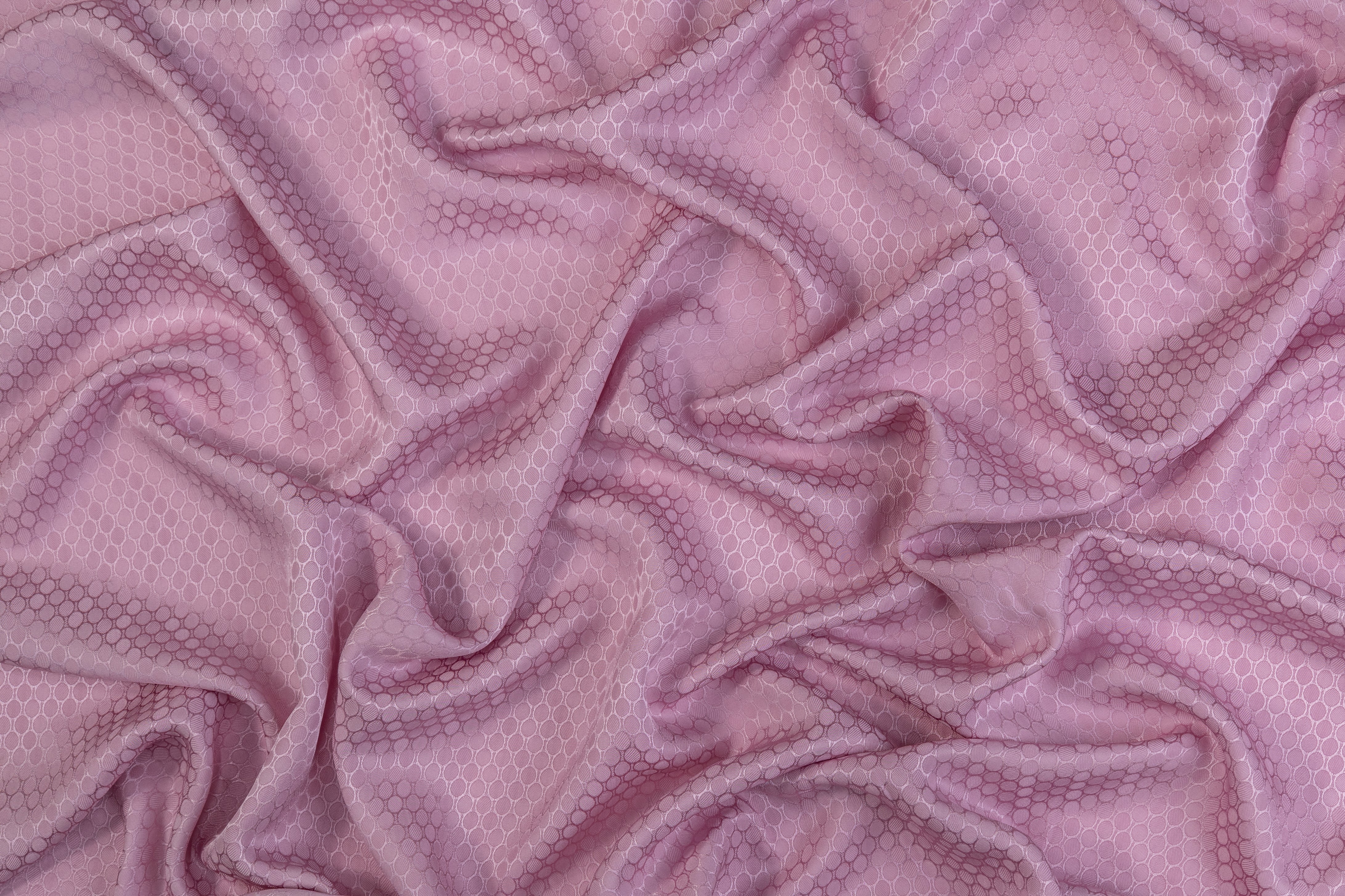 Italian Silk Viscose Jacquard - Pink