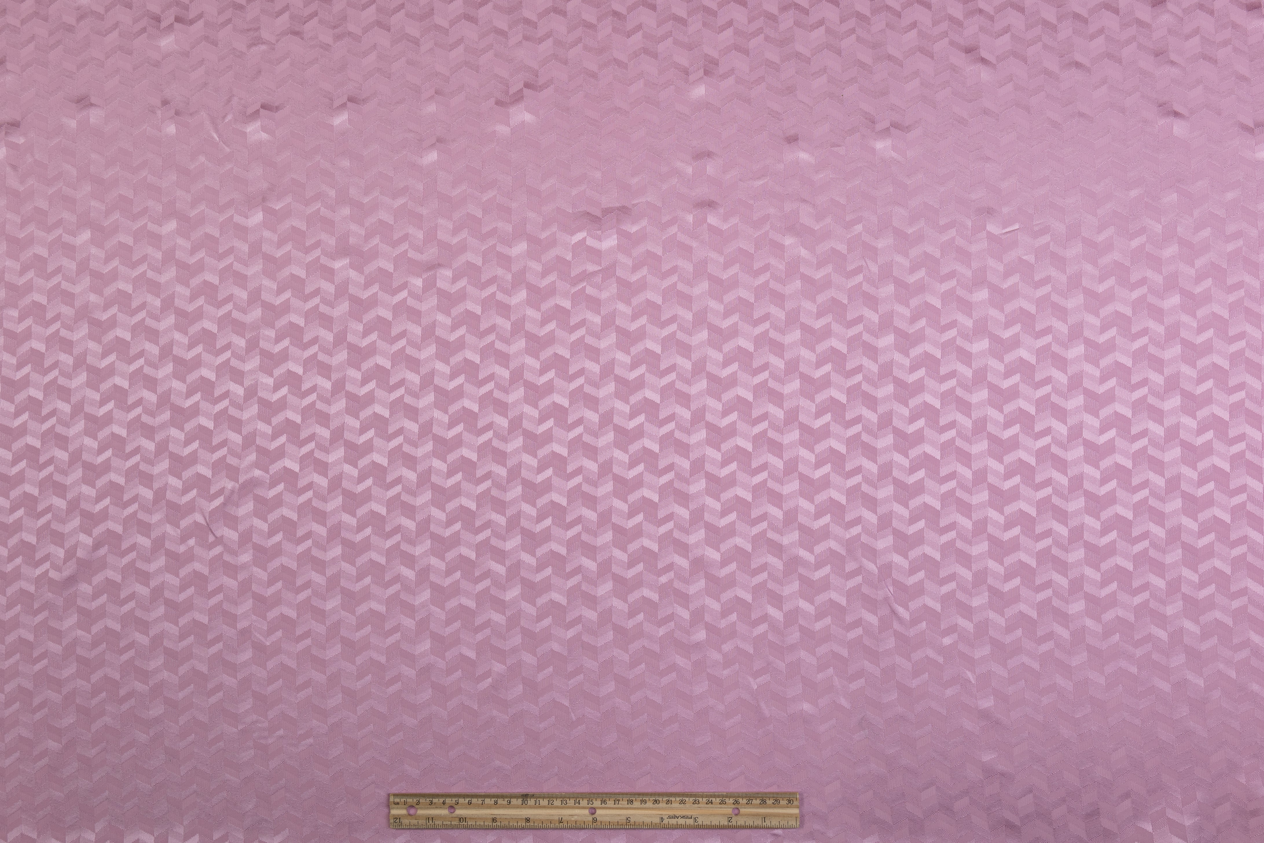 Italian Silk Viscose Jacquard - Pink