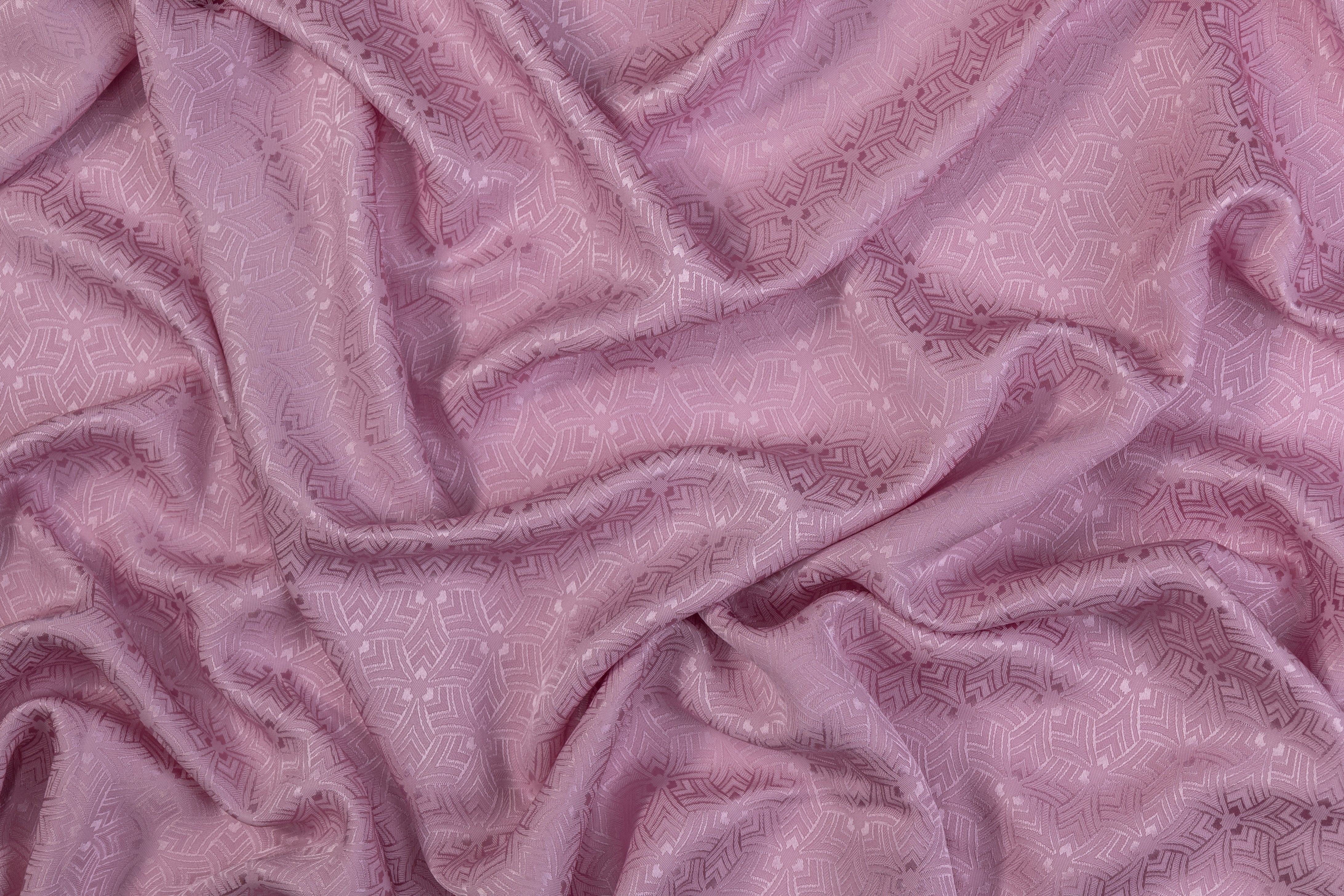 Italian Silk Viscose Jacquard - Pink
