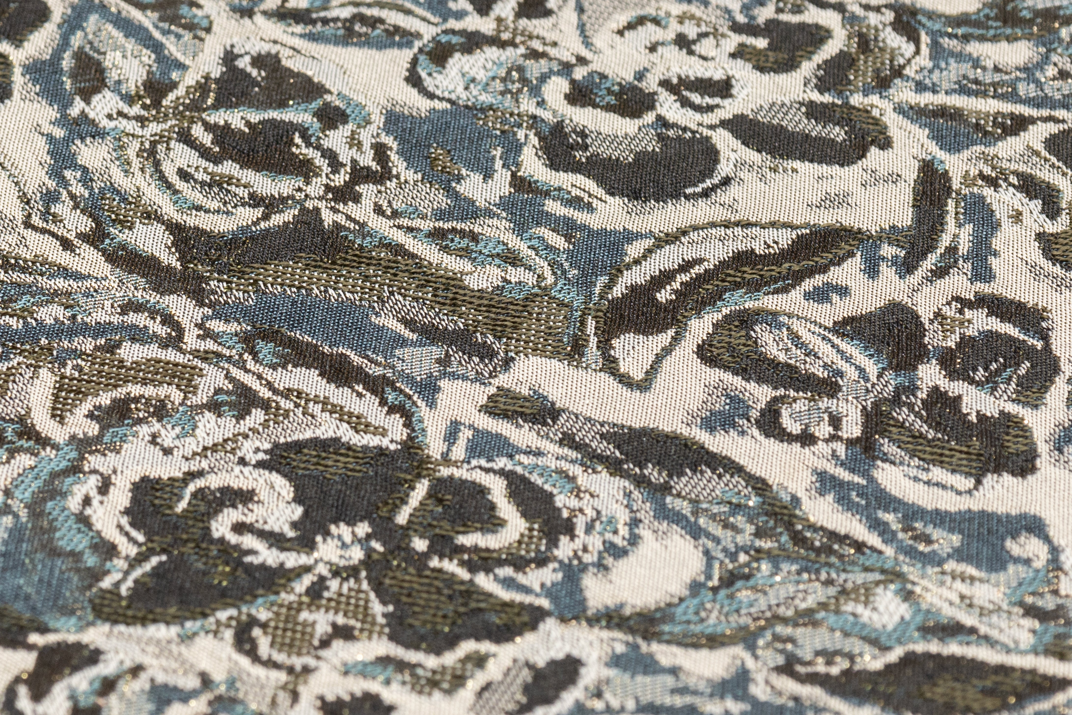 Abstract Metallic Italian Brocade - Green / Gold