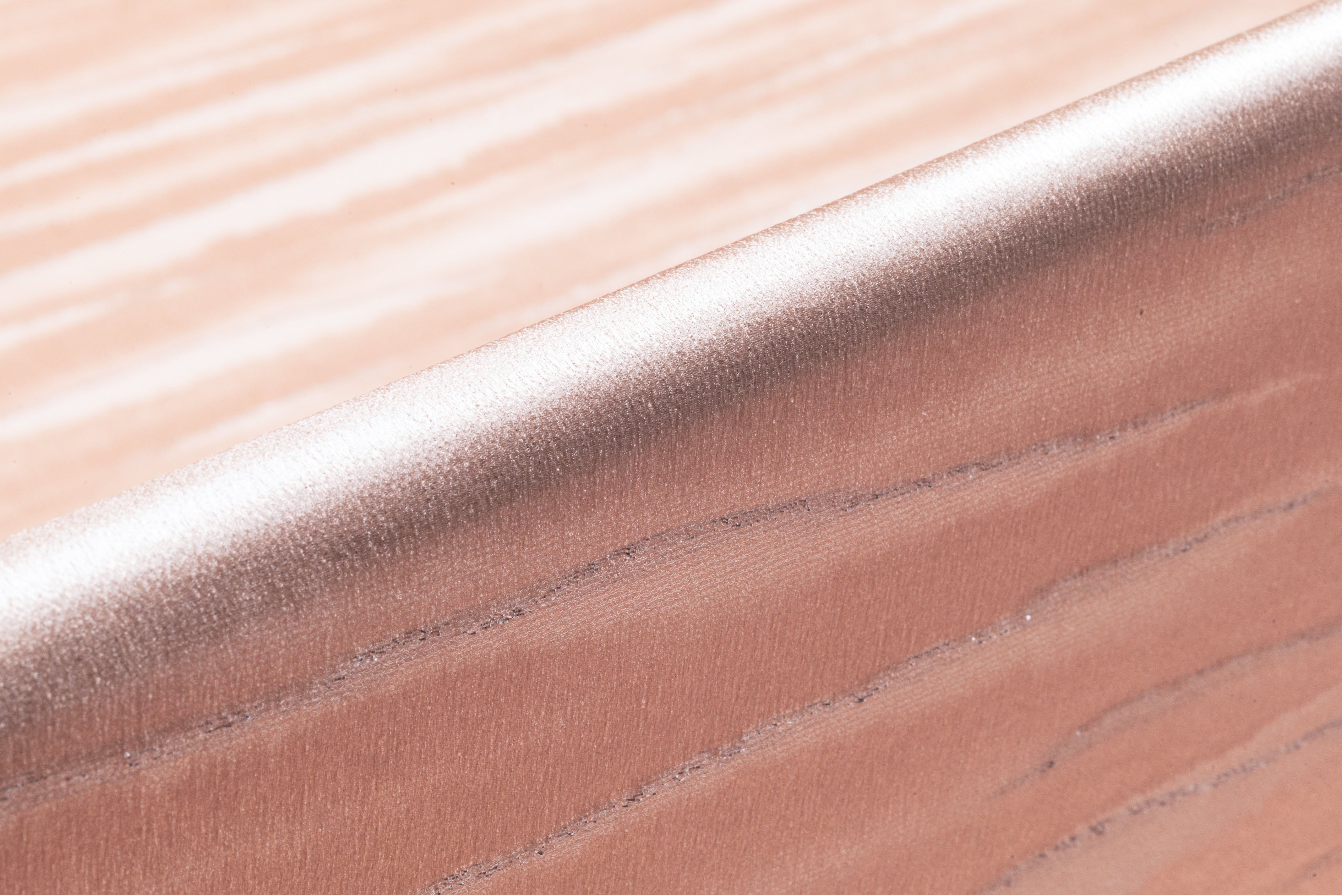 Metallic Italian Silk Jacquard - Blush / Silver