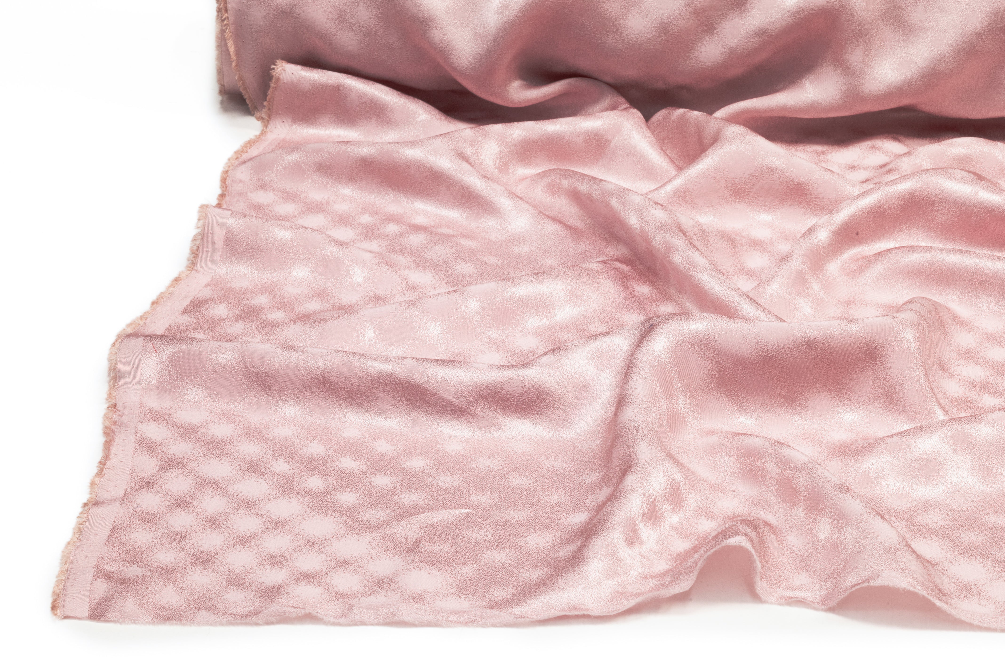Dotted Italian Silk Jacquard - Pink